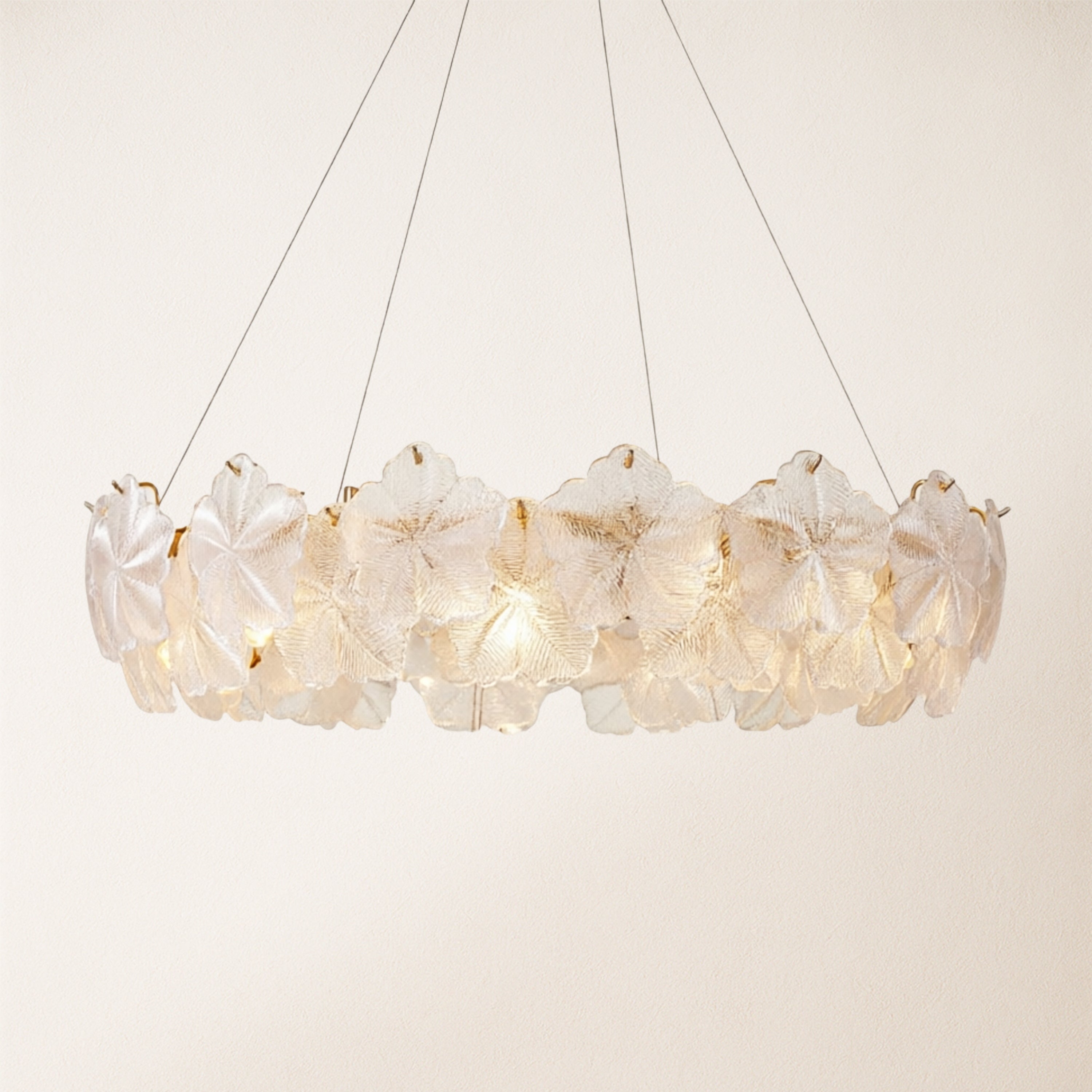 Petralis Glass Bloom Round Chandelier