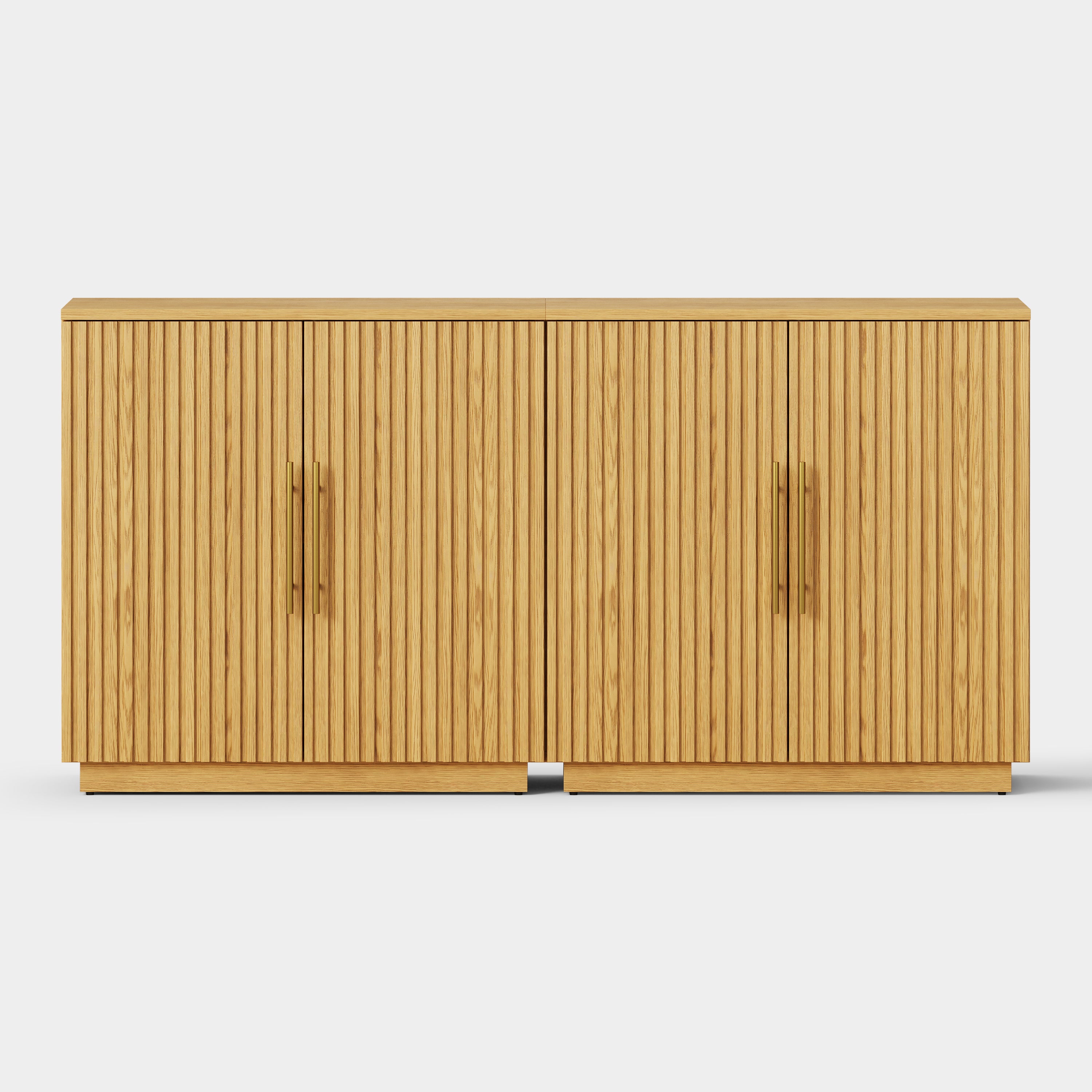 Holt 63″ Solid Oak Console(Set of 2)