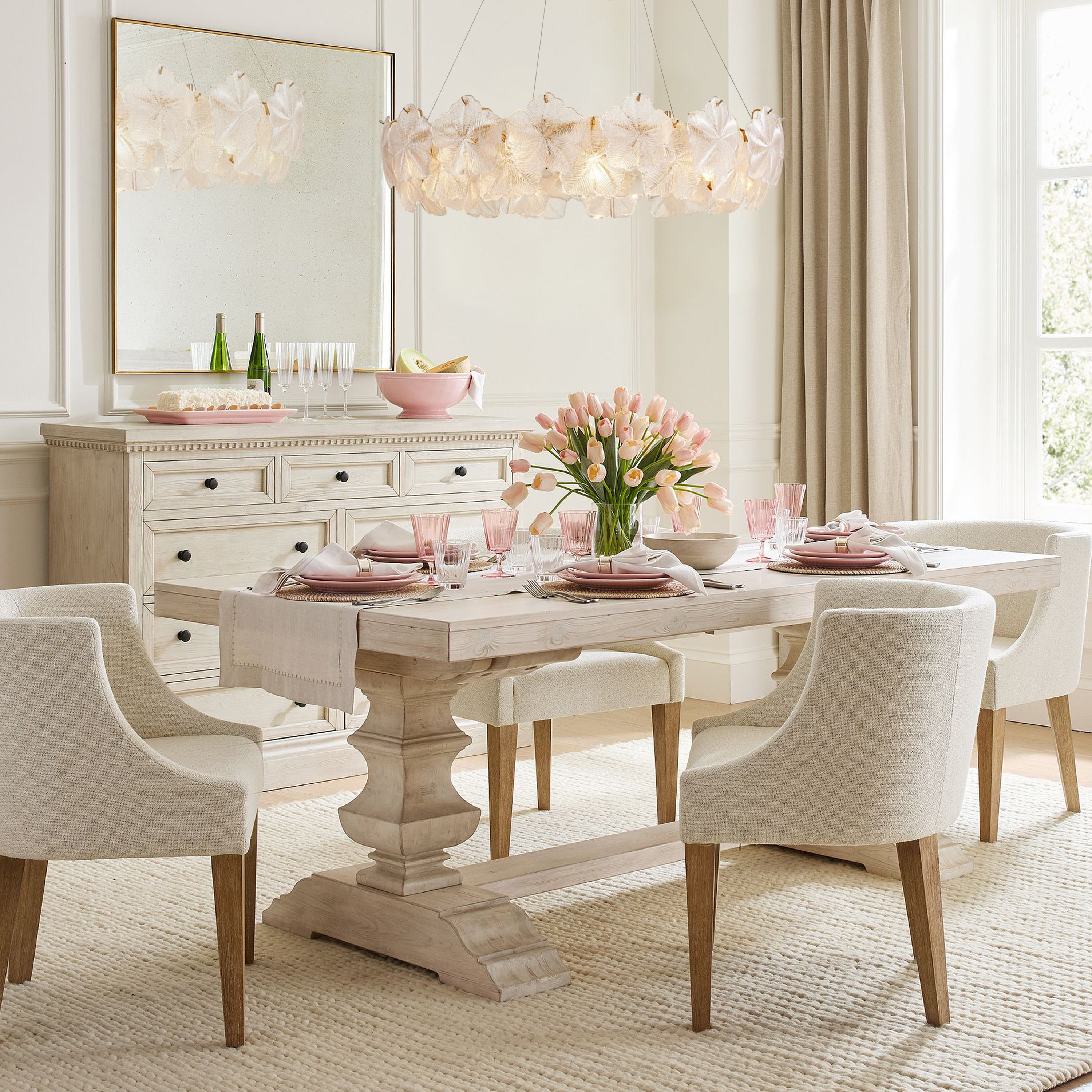 Petralis Glass Bloom Round Chandelier