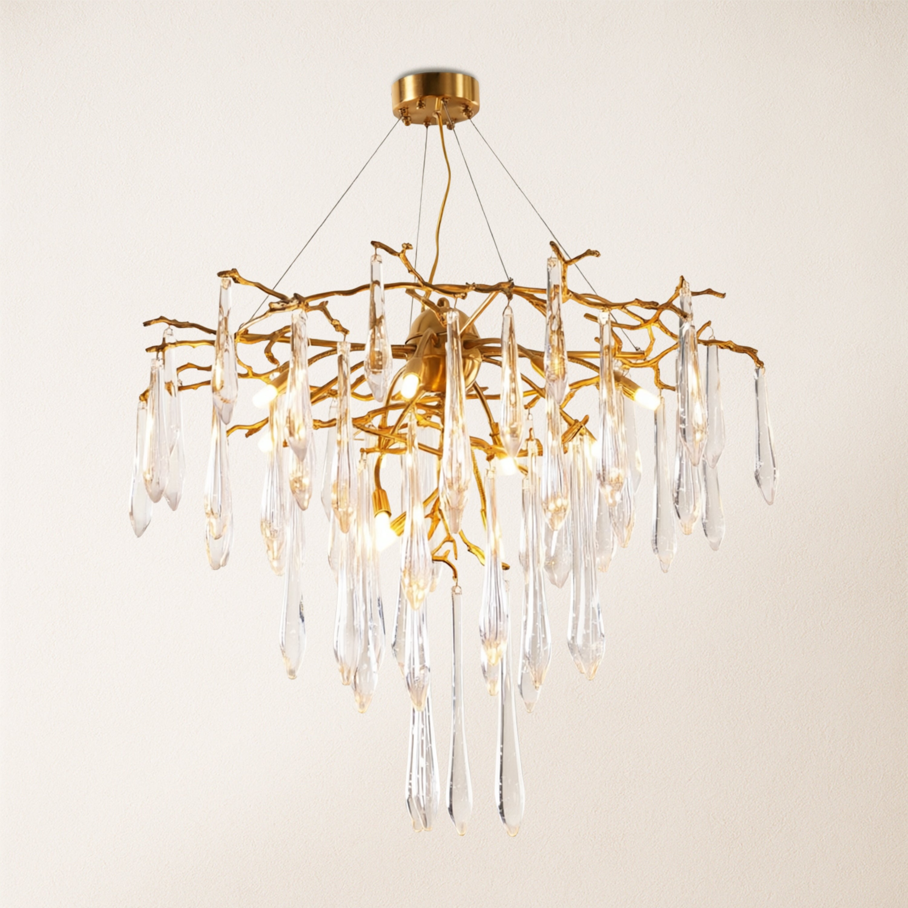 Aurevia Crystal Branch Round Chandelier
