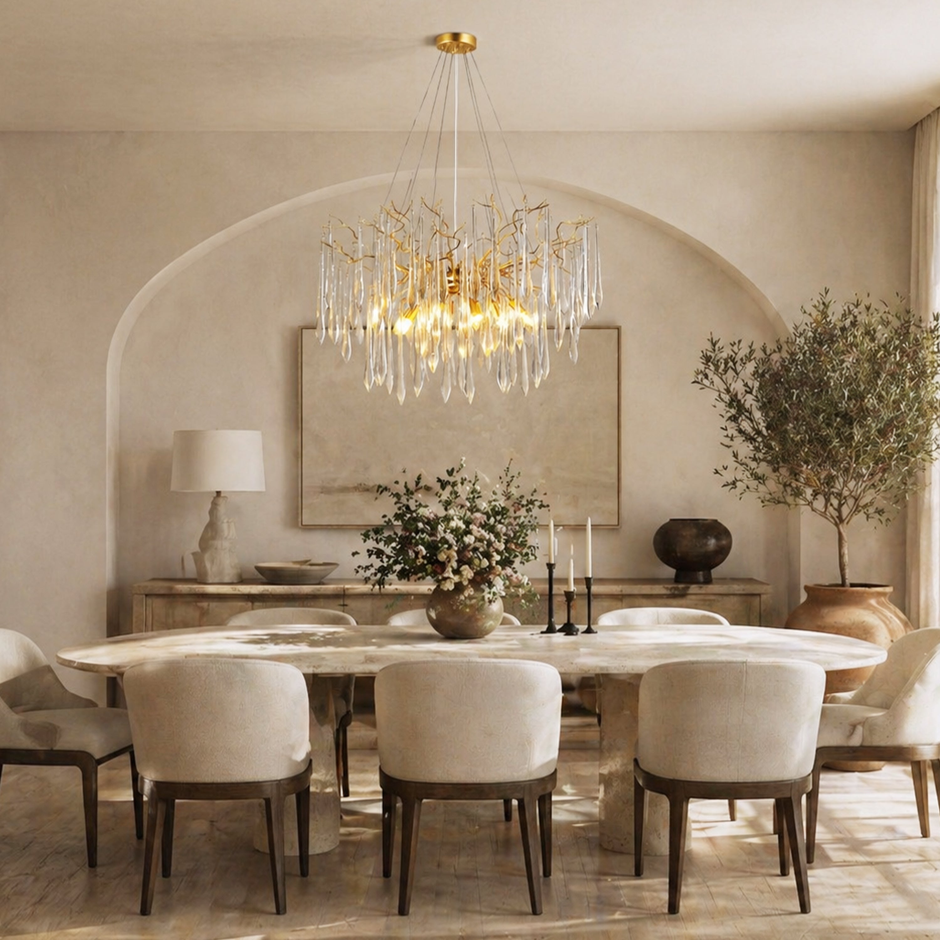 Aurevia Funnel Glass Chandelier