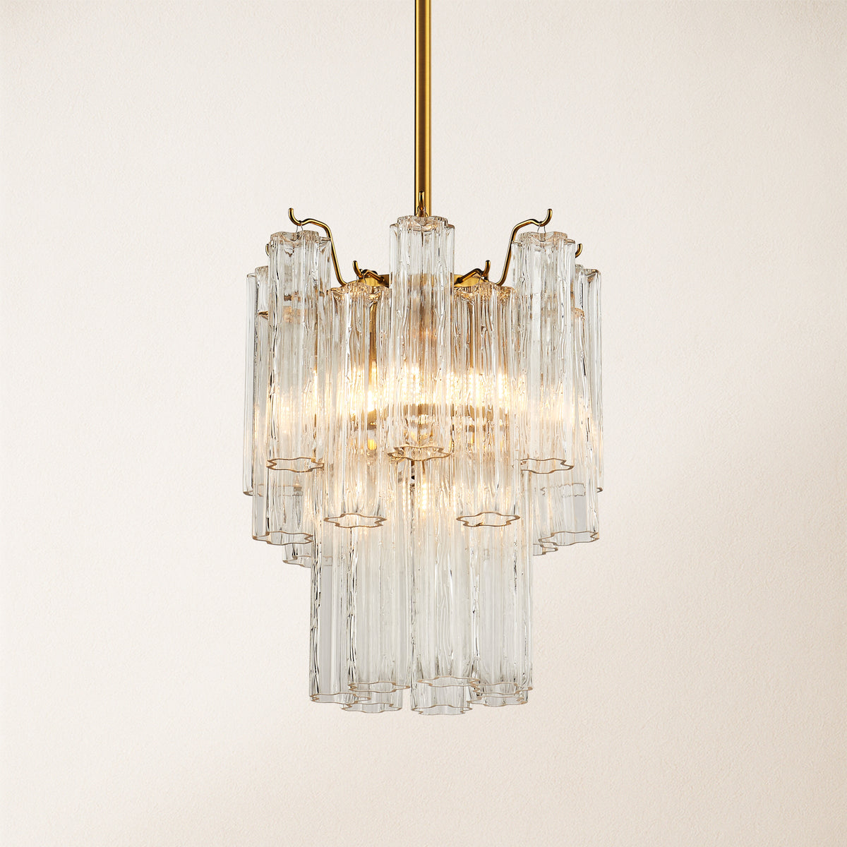 Dawel Glass Round Chandelier 12"D