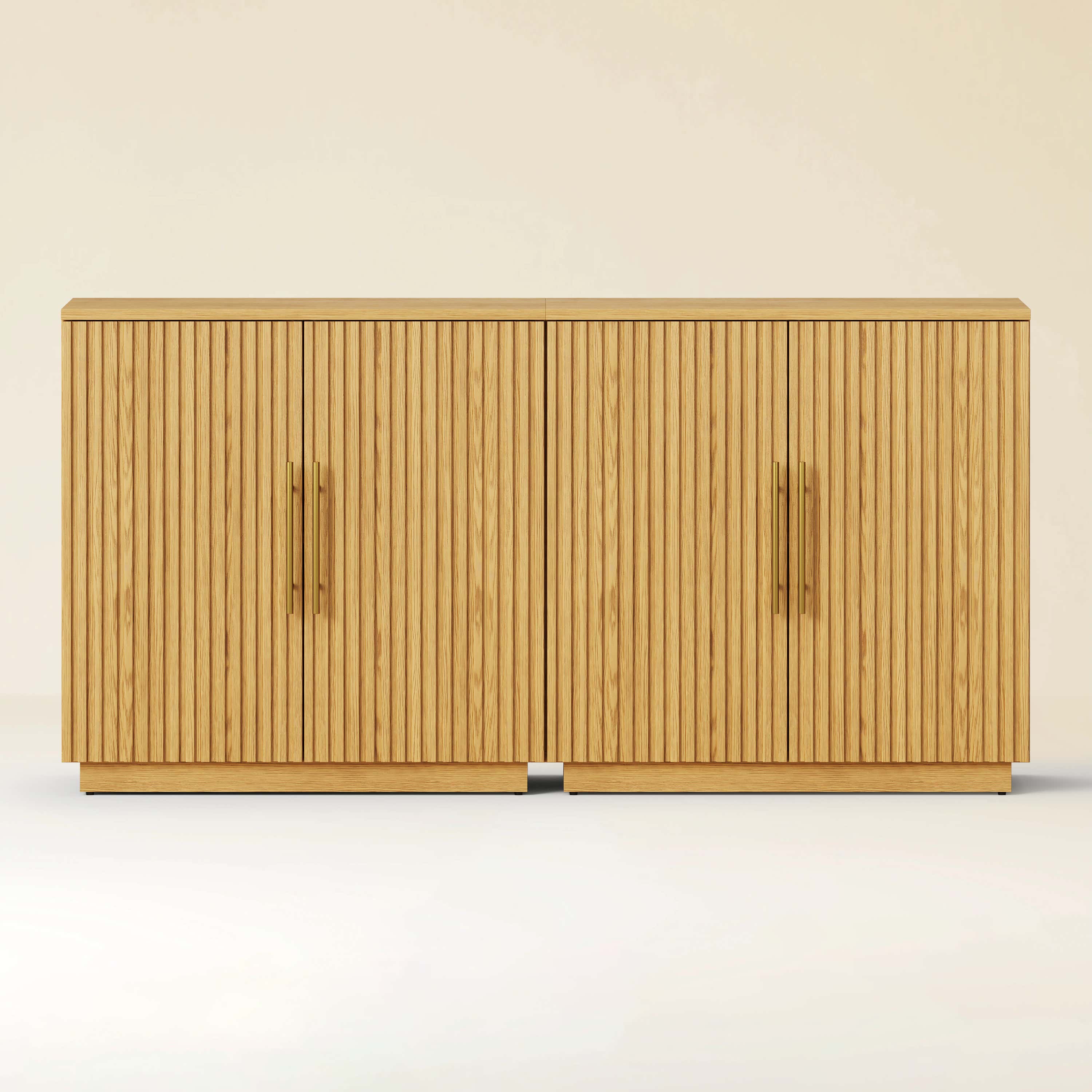 Holt 63″ Solid Oak Console(Set of 2)