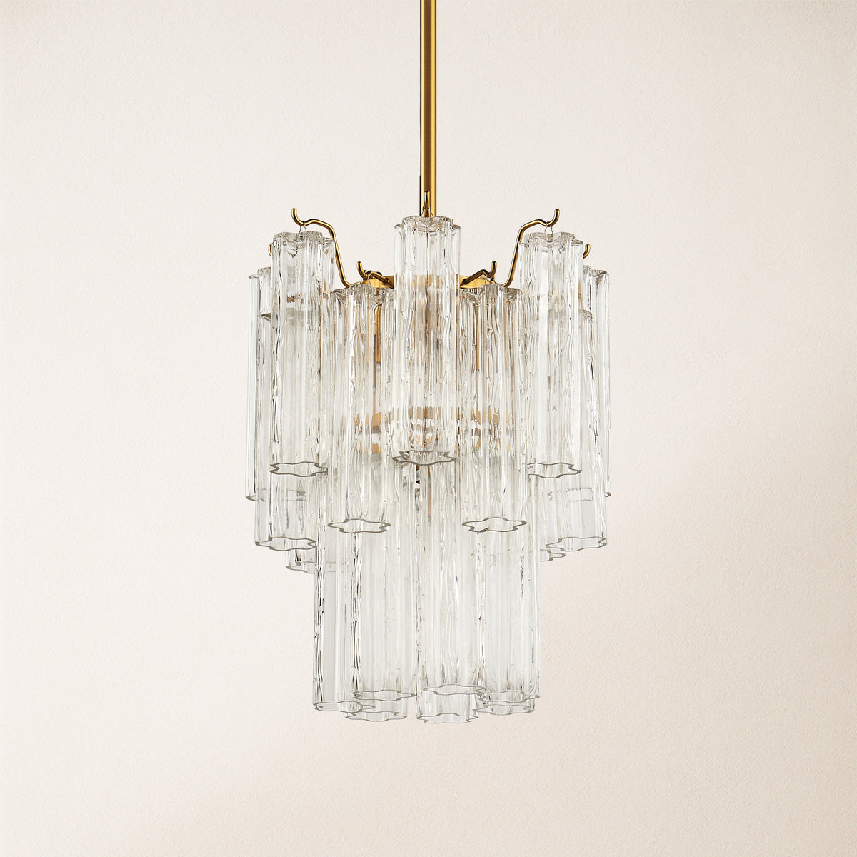 Dawel Glass Round Chandelier 12"D
