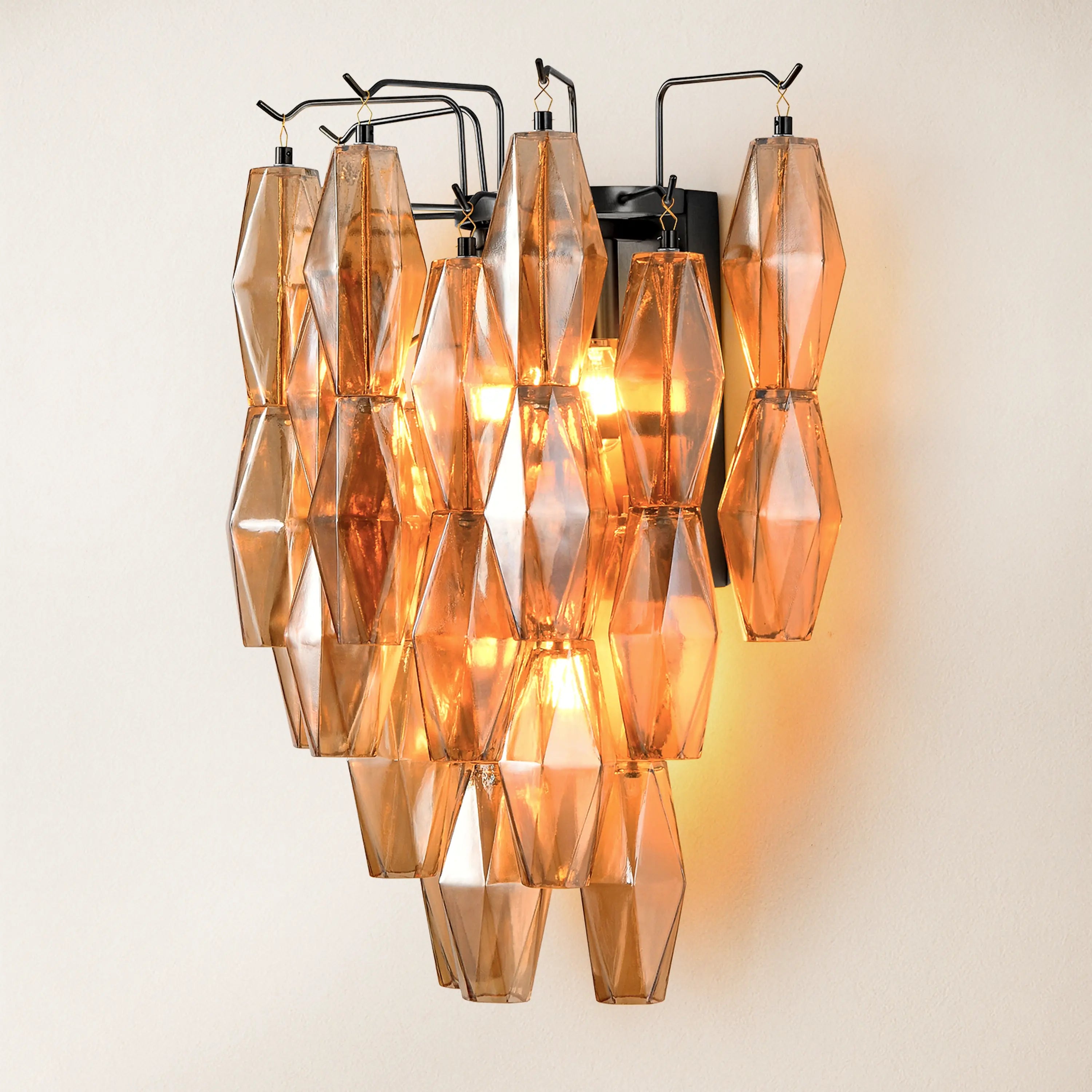 Celestial Drop Glass Wall Sconce 50cm H