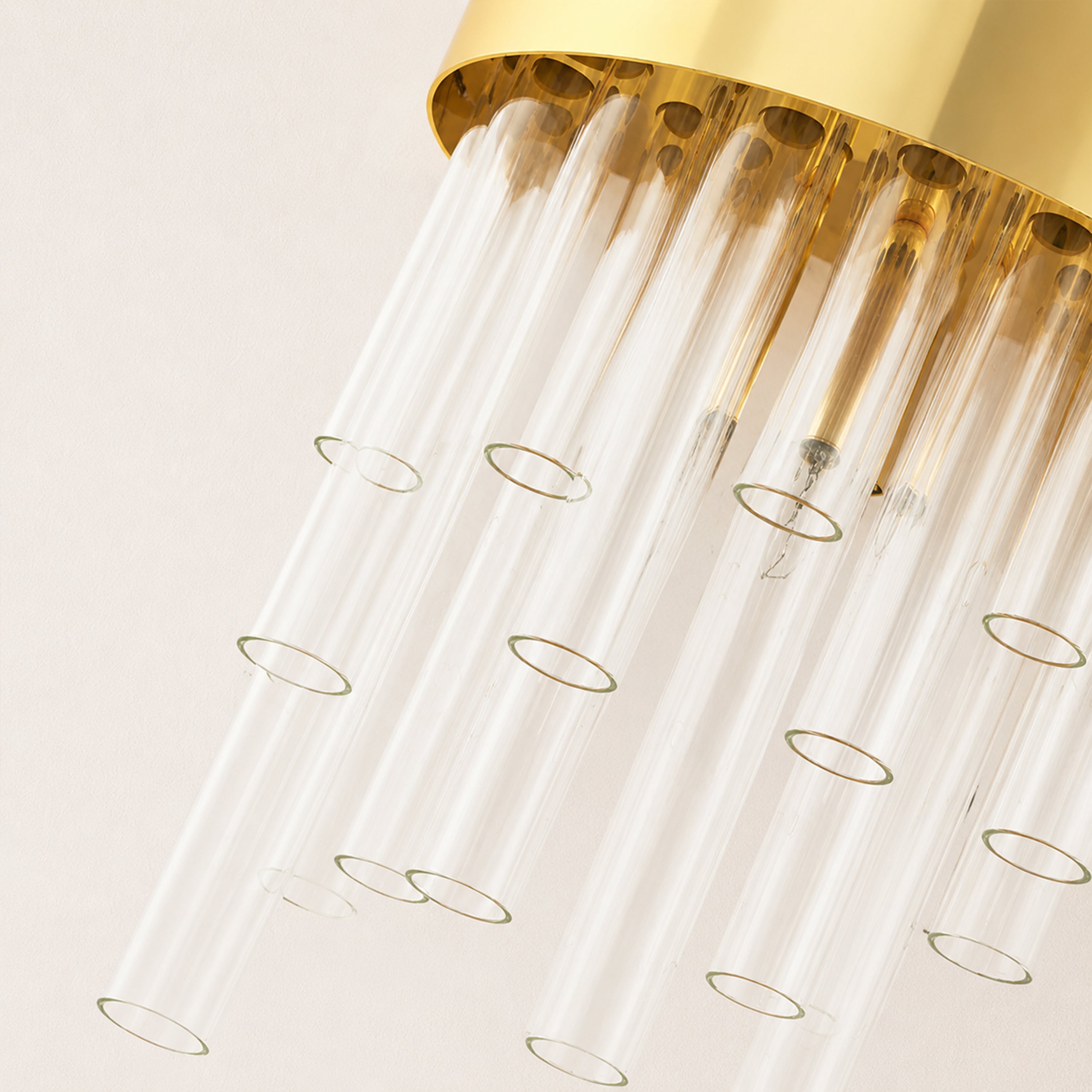 Claridell Crystal Tubular Wall Sconce