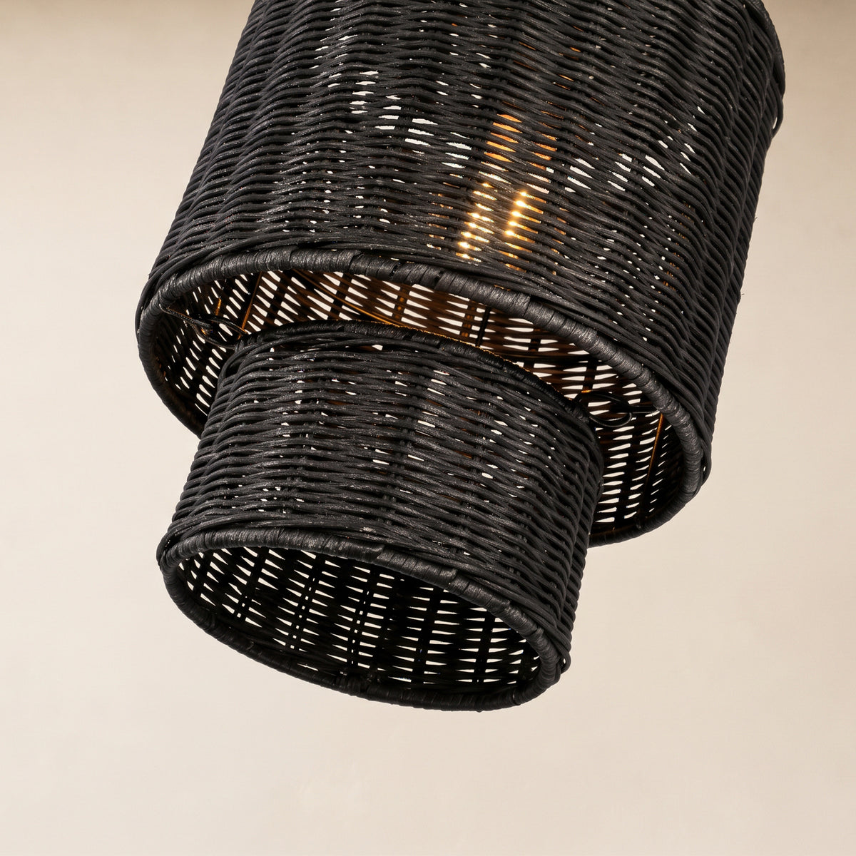 Cavana Rattan Tiered Pendant 10"D