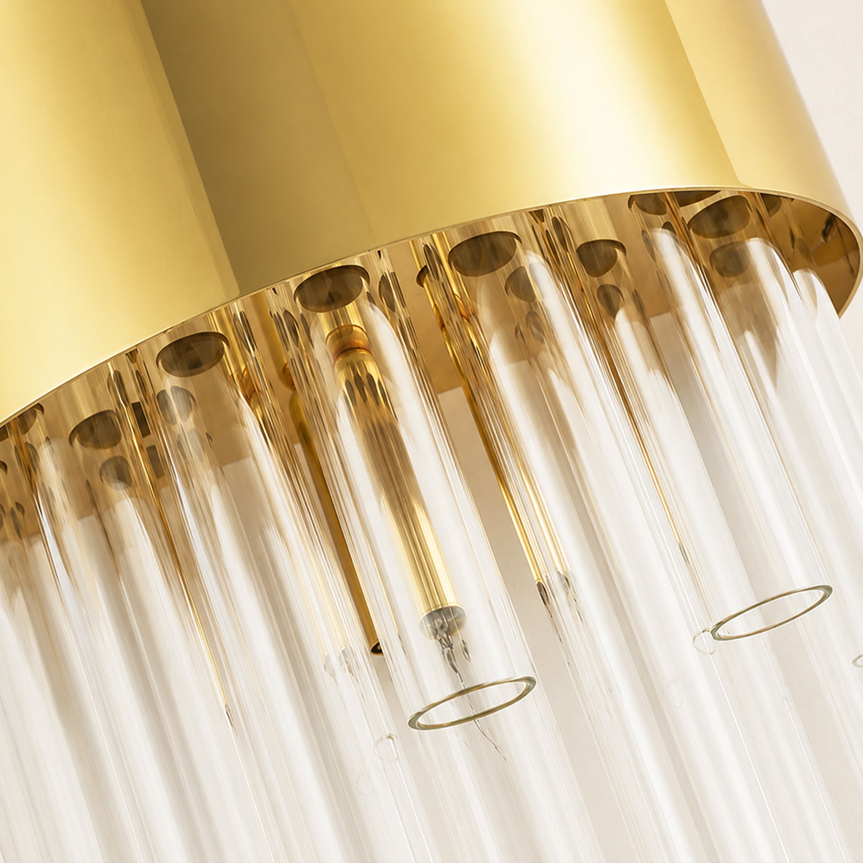 Claridell Crystal Tubular Wall Sconce
