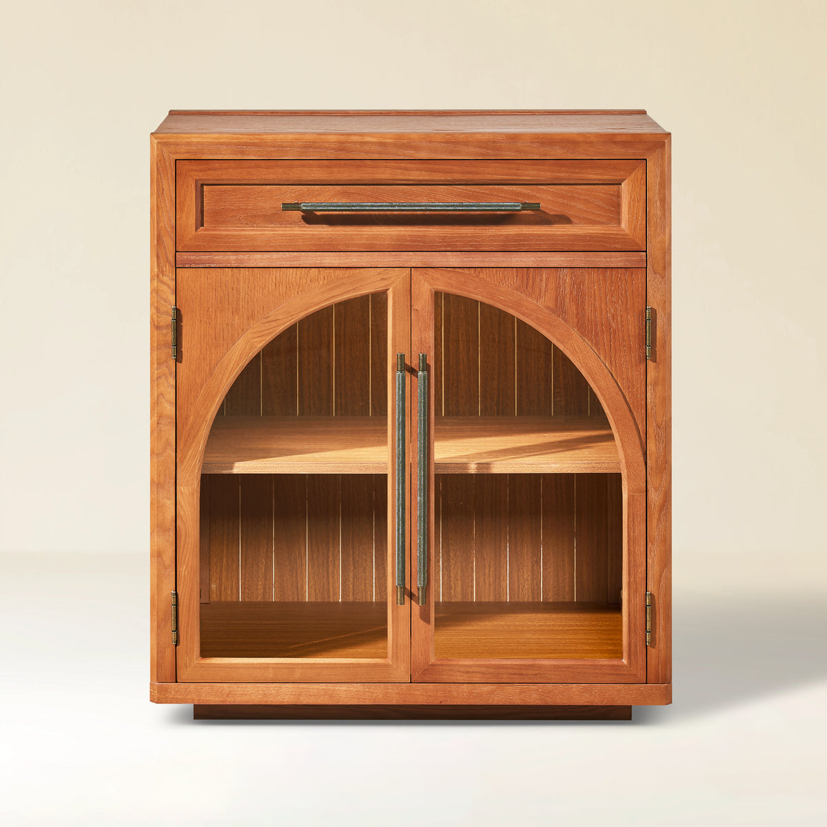 Alvar Arched 61" Oak Sideboard with Drawers(Set of 2)