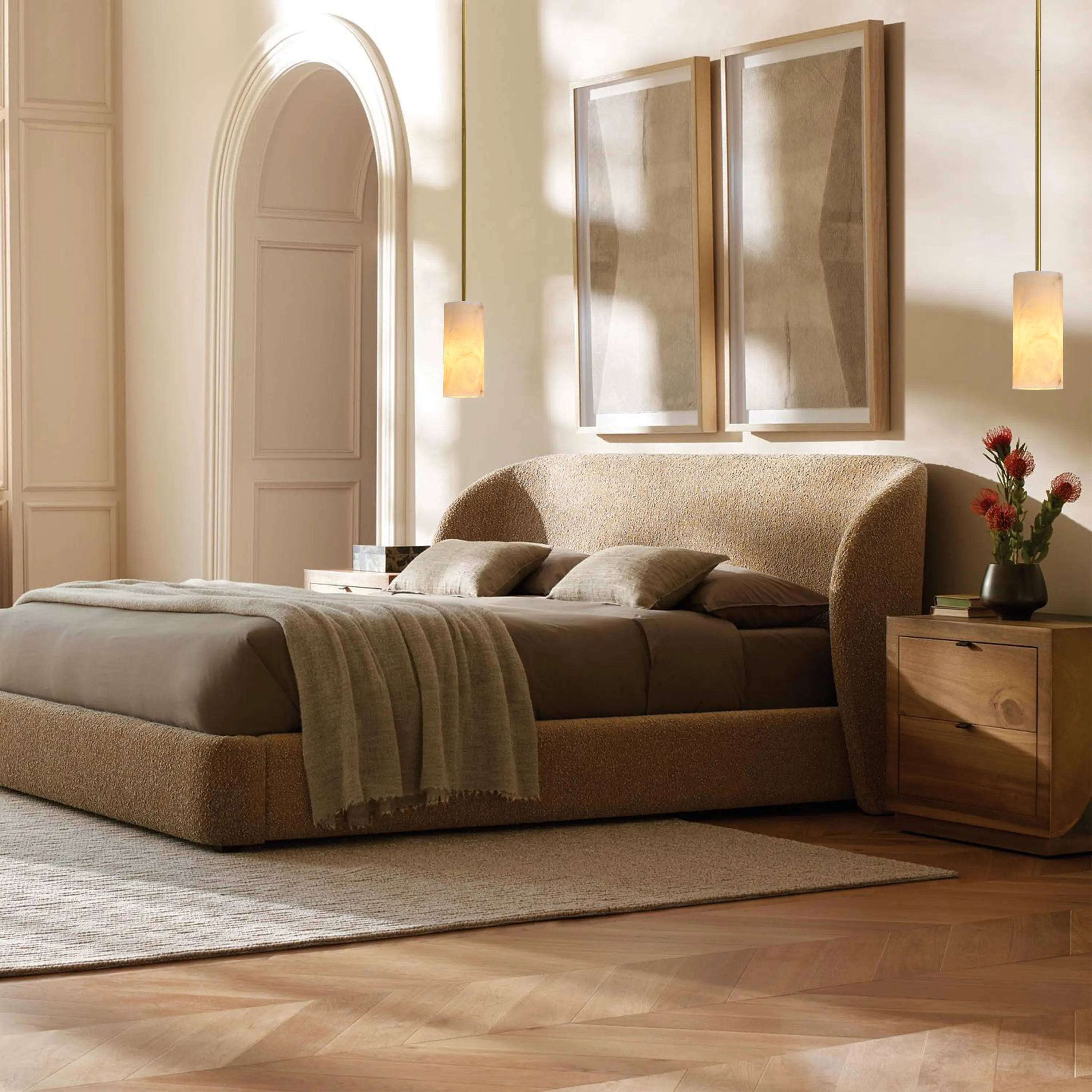 Arlo Alabaster Pendant Lights 4"D