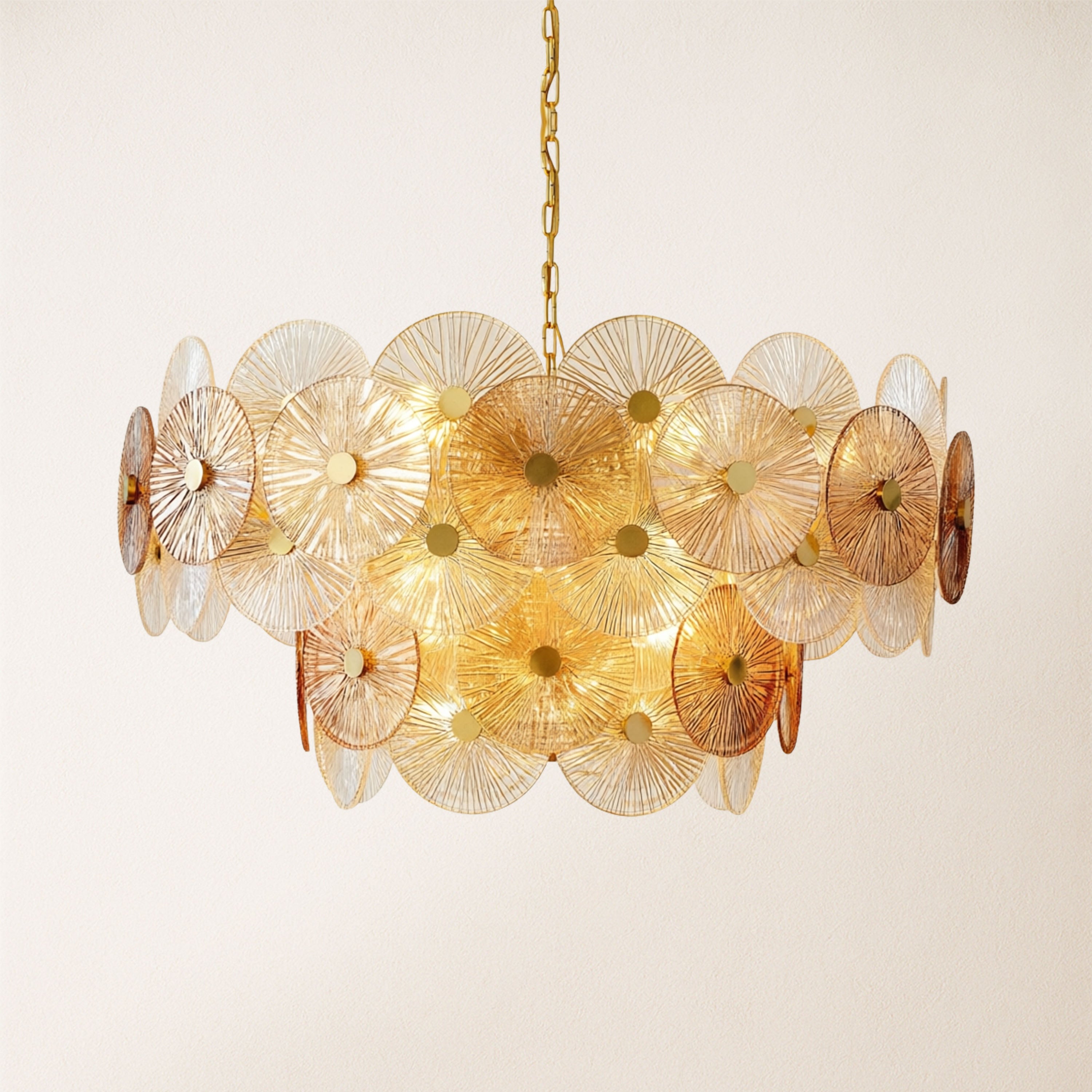 Axiora Glass Round Chandelier