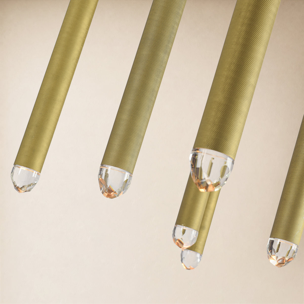 Lyrion Crystal Cylinder Linear Chandelier 48"W