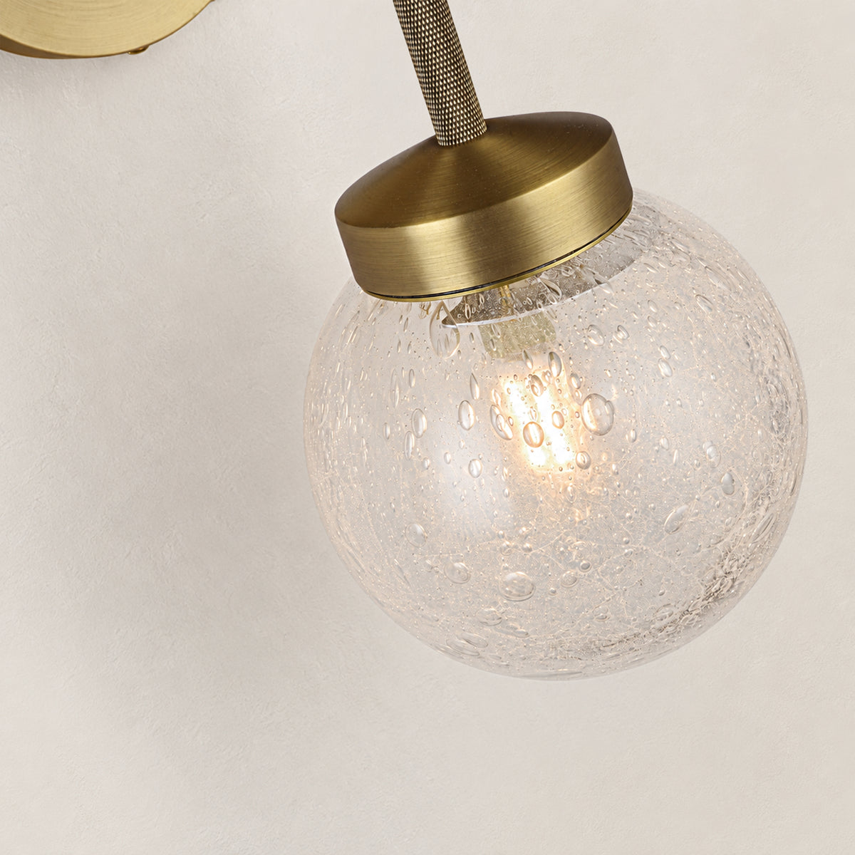 Liorenne Bubble Glass Globe Wall Sconce 4.7"D