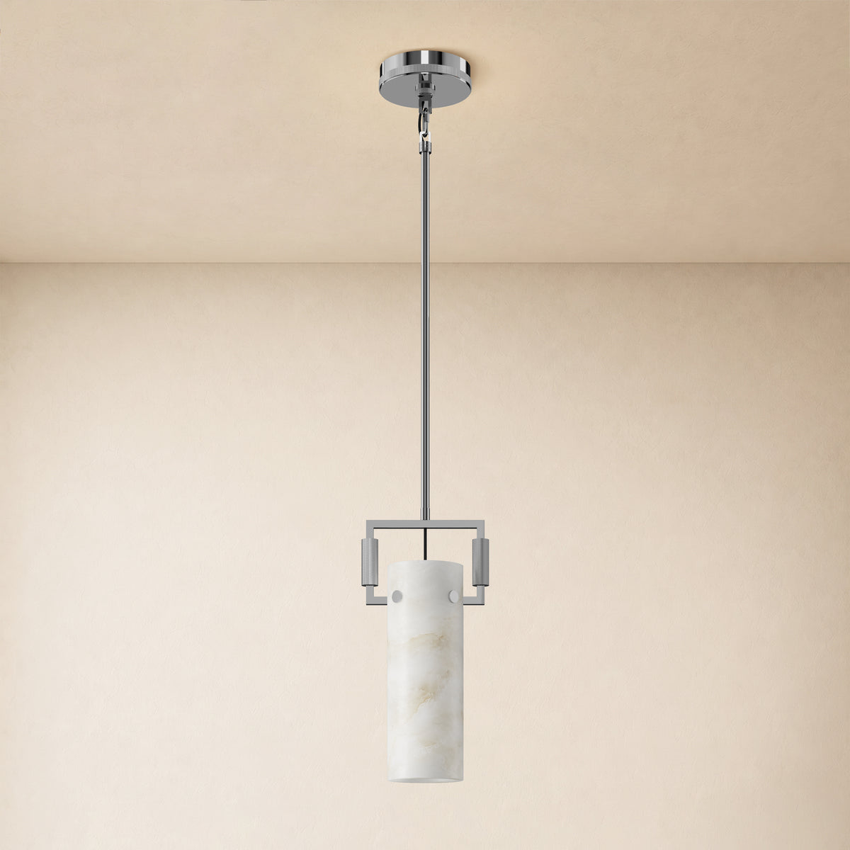 Lioren Resin Cylinder Pendant Light 6.5"D