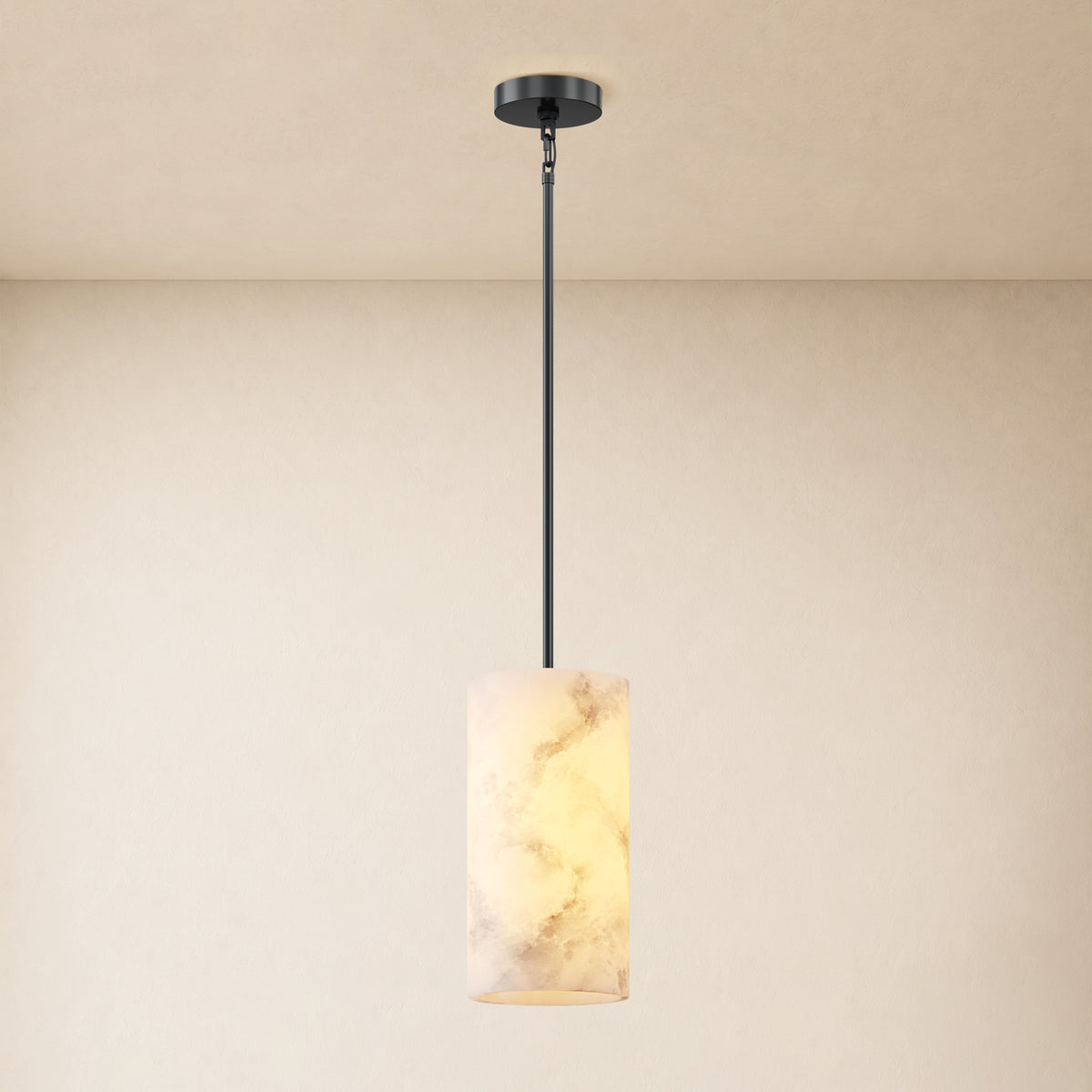 Calyndra Resin Cylinder Pendant 4"-7"W