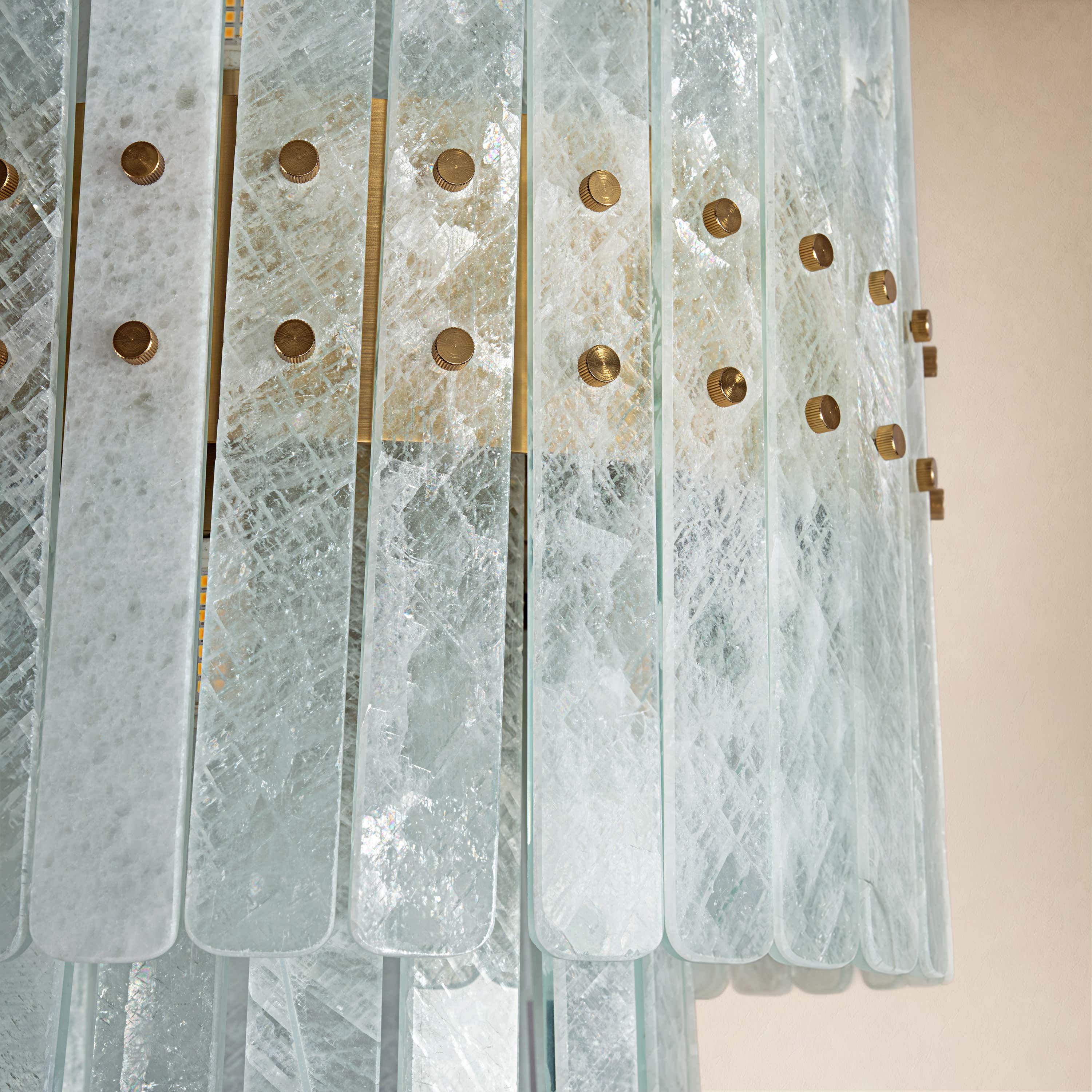 Pietra Crystal Tiered Chandelier 15.7"D