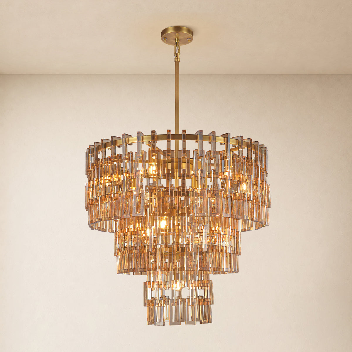 Cirelle Crystal Round Chandelier 32"D