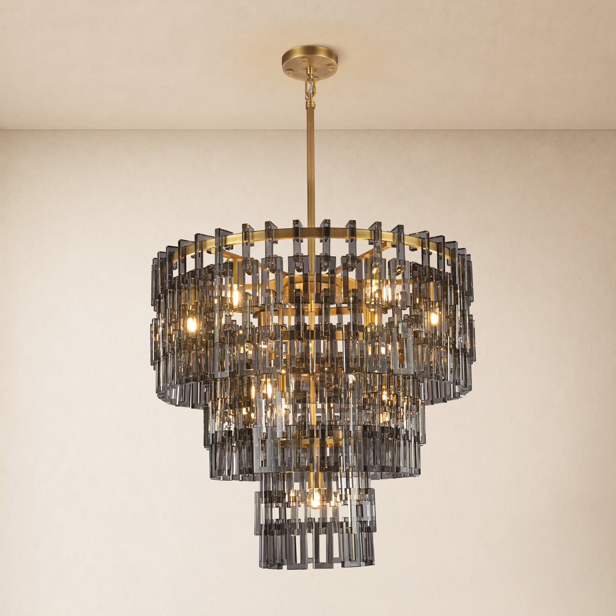 Cirelle Crystal Round Chandelier 32"D