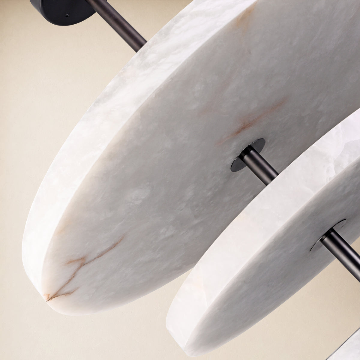 Nocturne Alabaster Layered Disc Chandelier 33.4"D