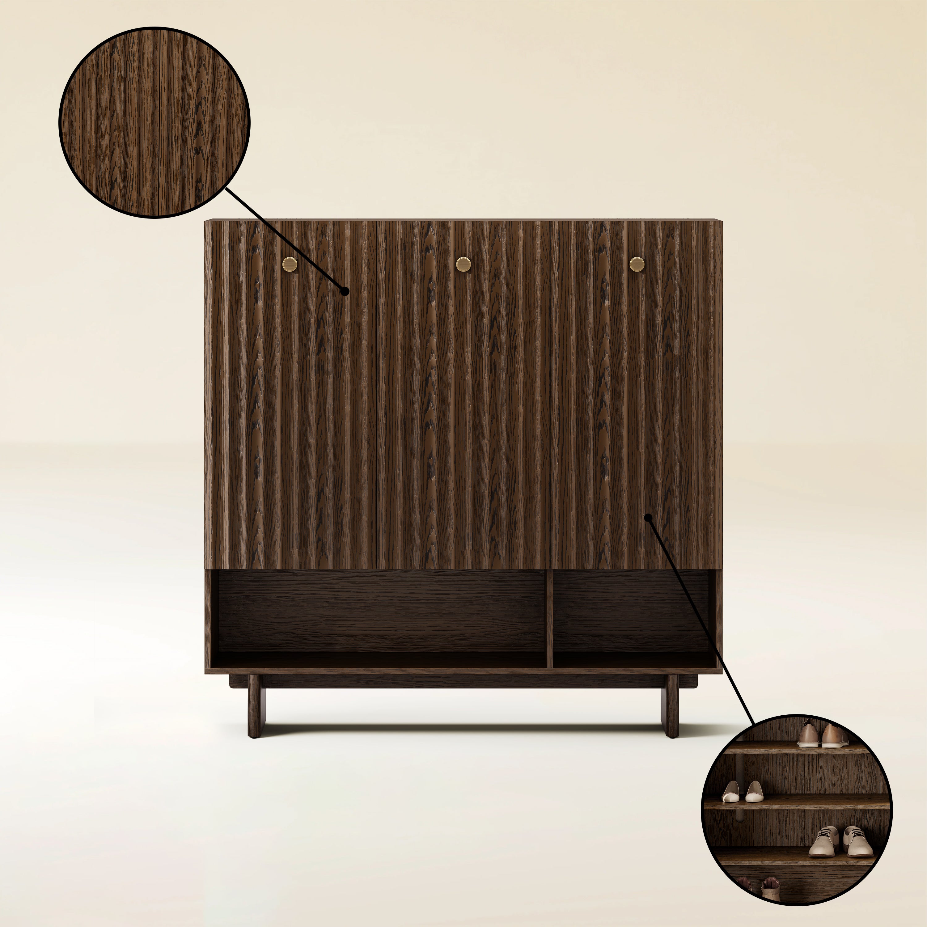 Noor Shoe Storage 47"W