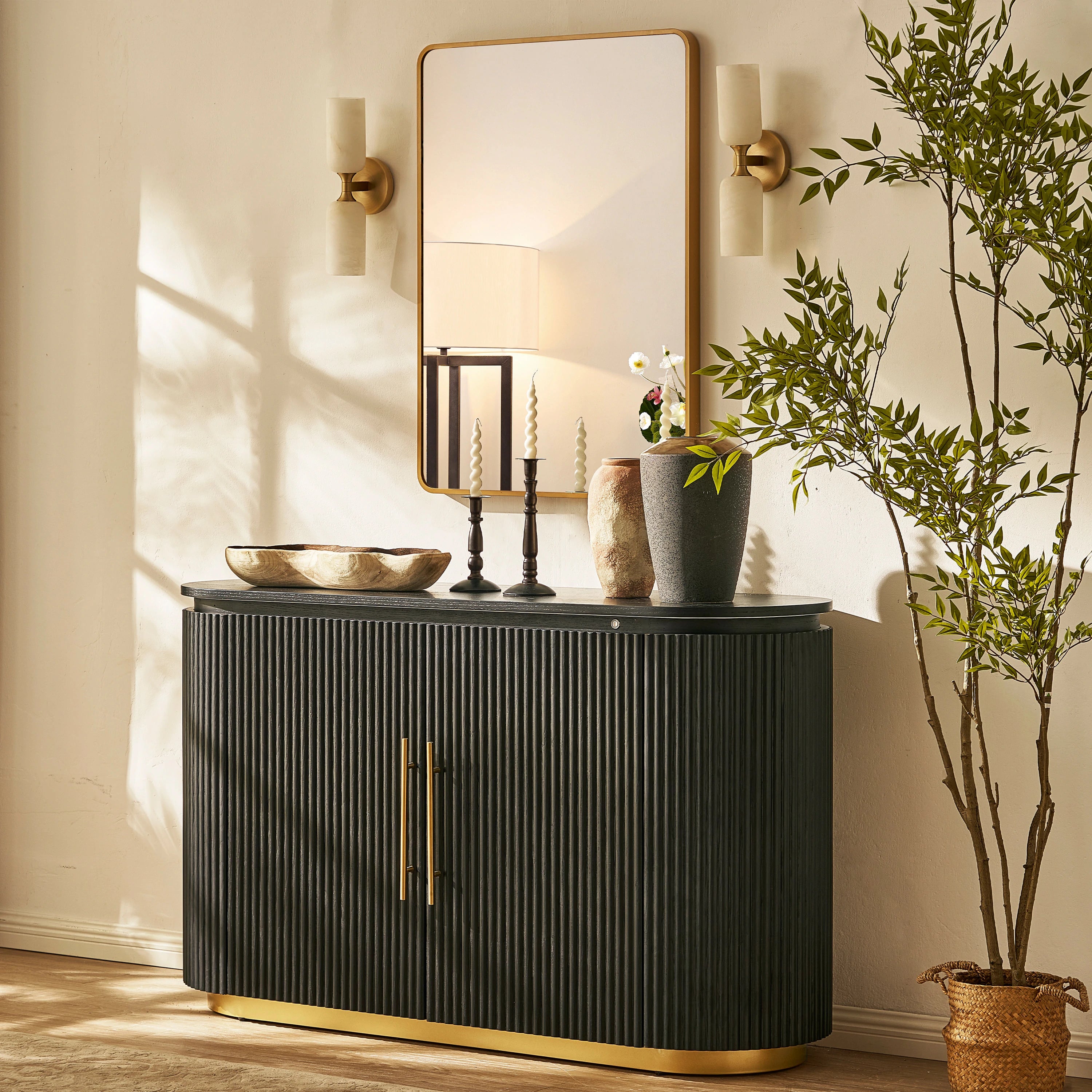 Holton Oak Media Console 240cm W