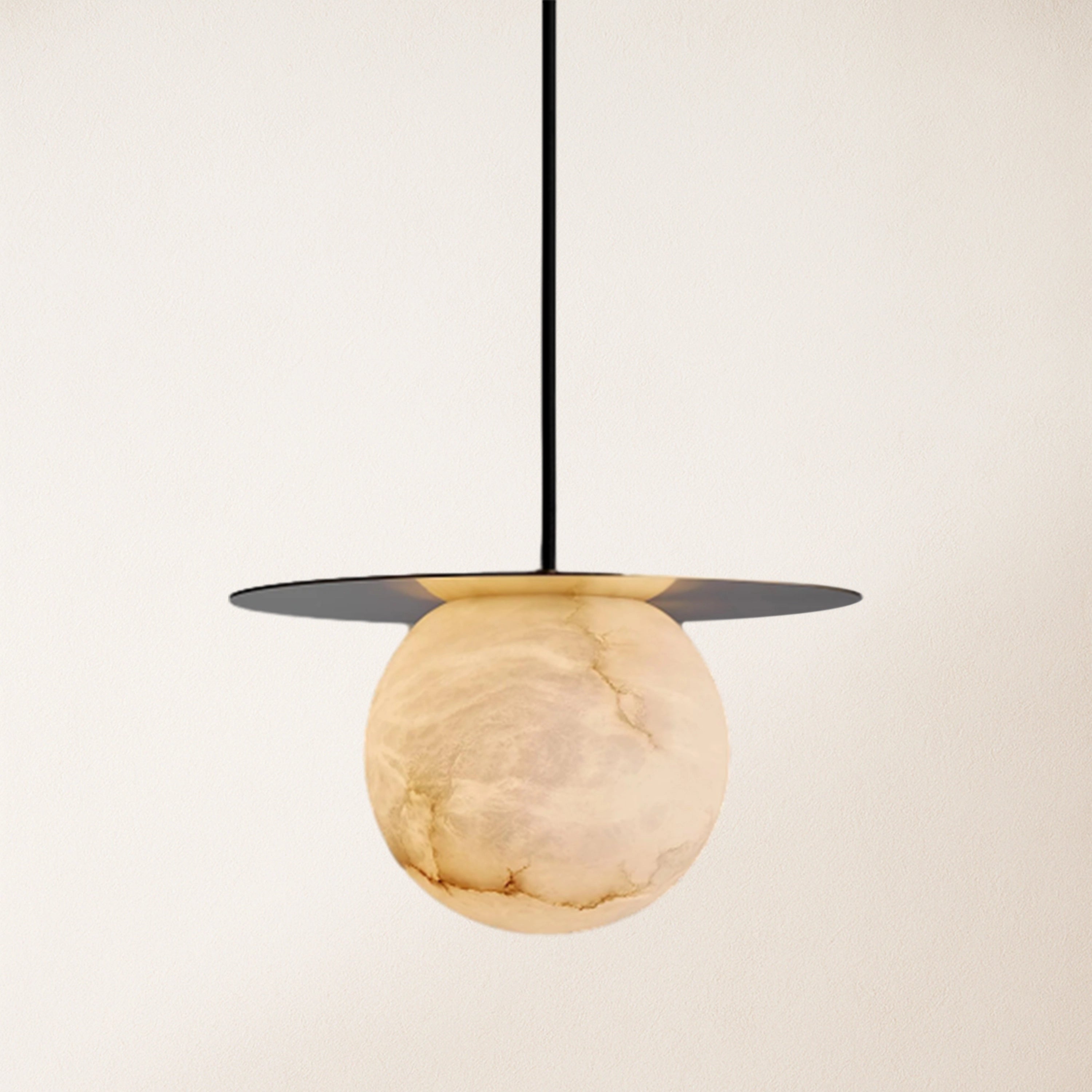 Dadaly Garfield Spanish Alabaster Small Art Bedside Pendant 26cmD