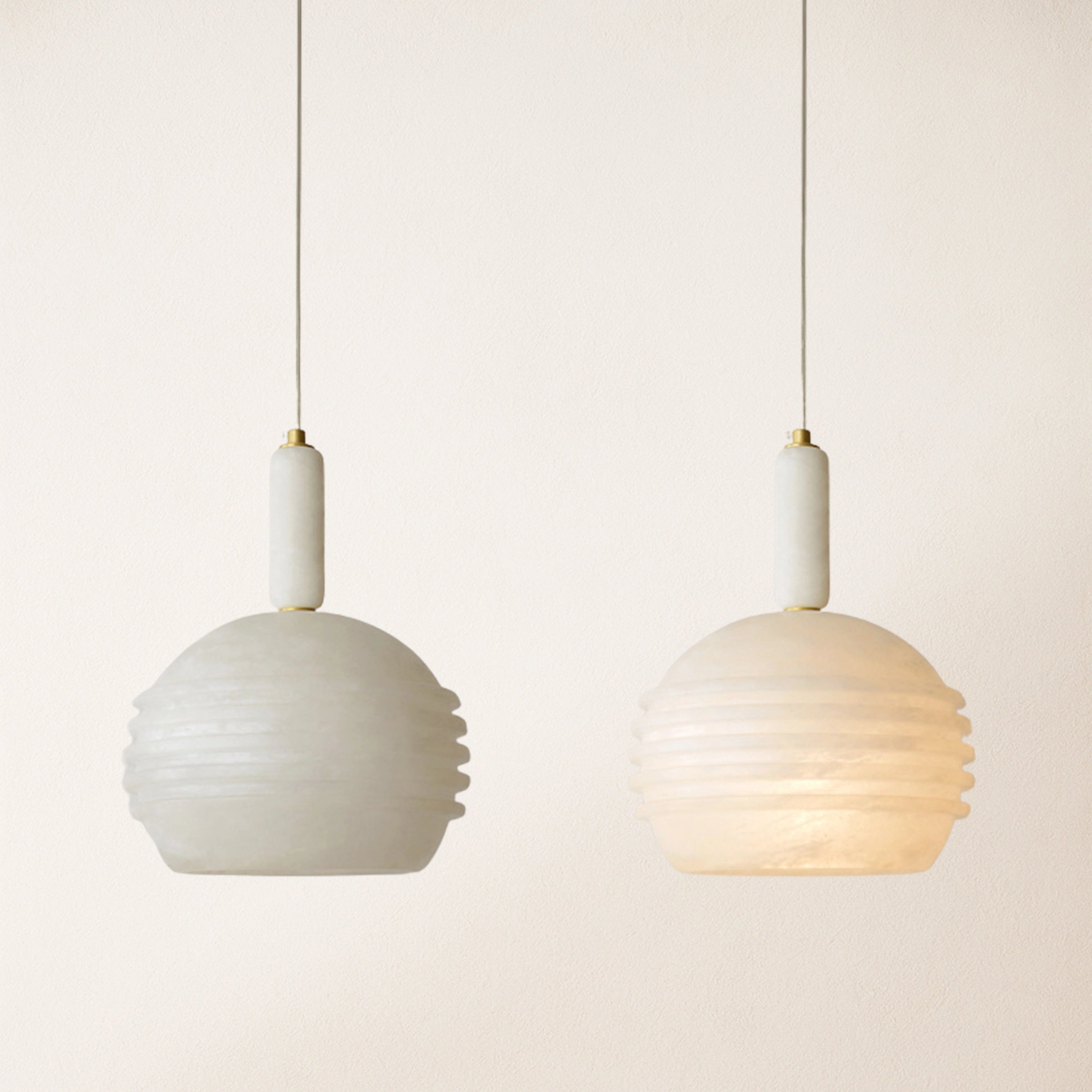 Dadaly Lottia Alabaster Small Art Pendant Light 25cm D