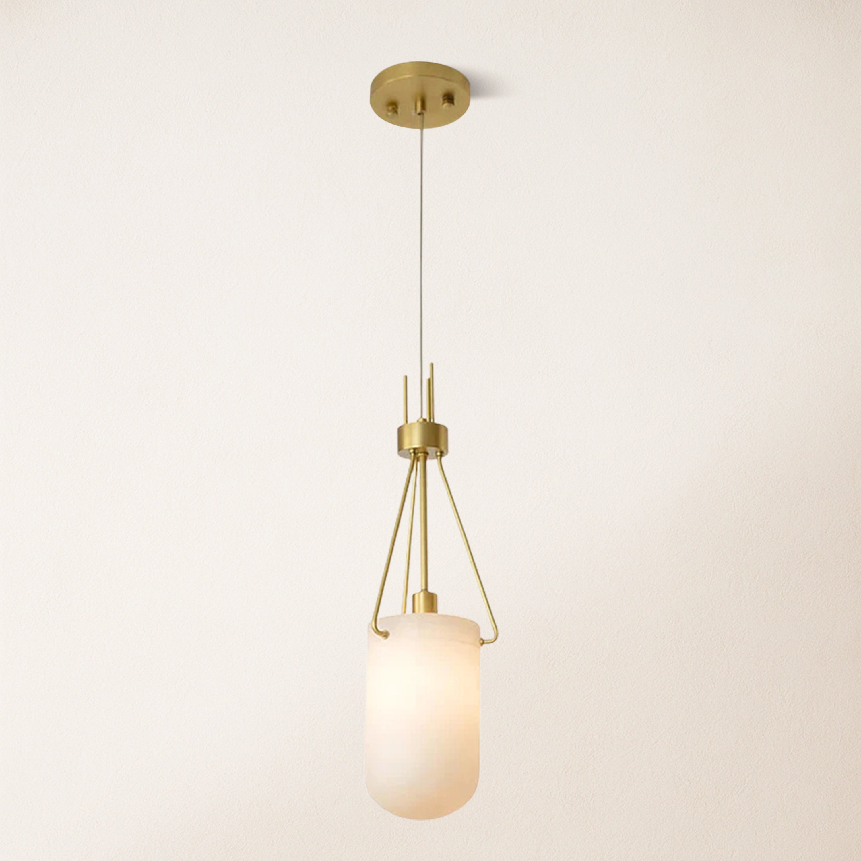 Dadaly Lottia Alabaster Small Art Pendant Light 18cm D