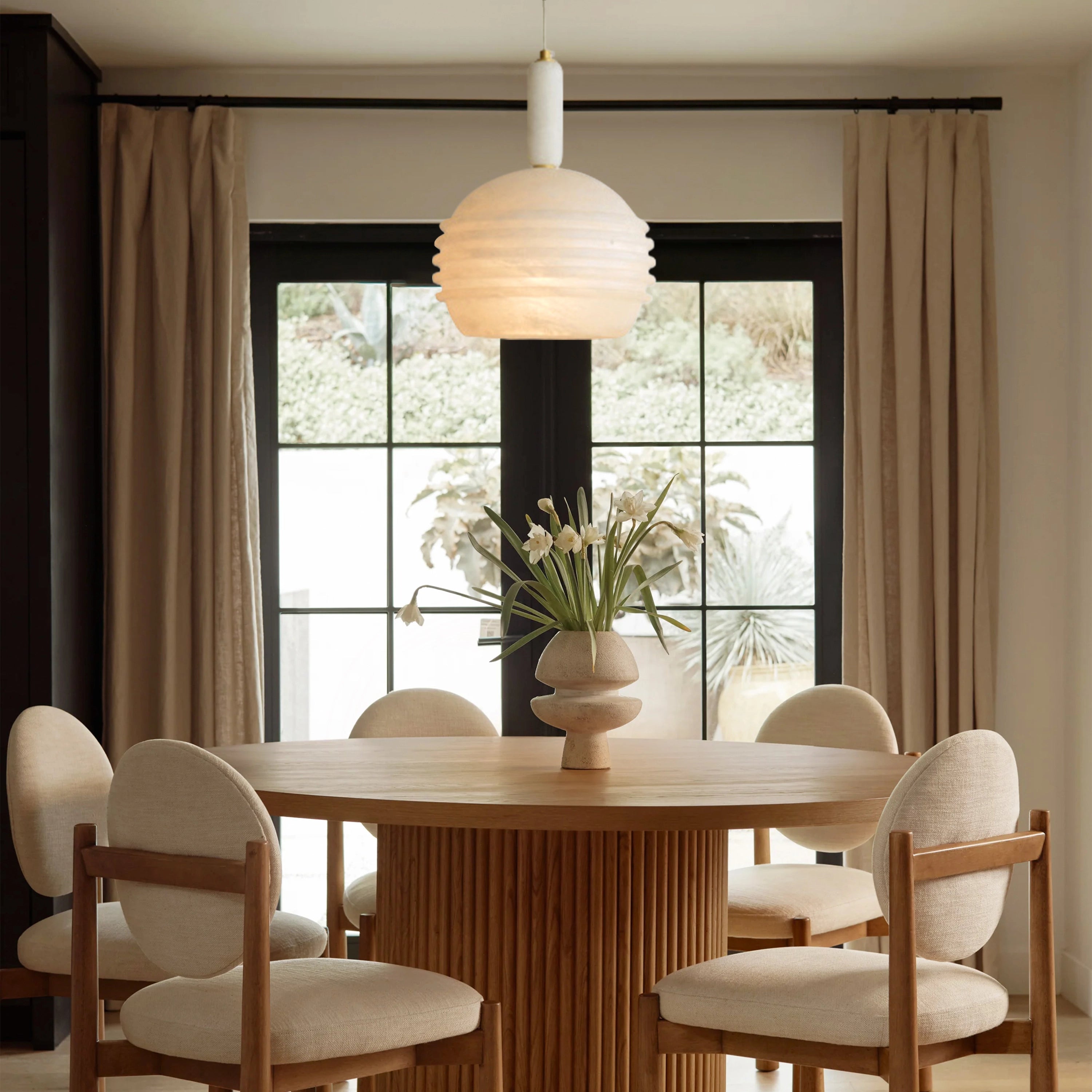 Dadaly Lottia Alabaster Small Art Pendant Light 25cm D