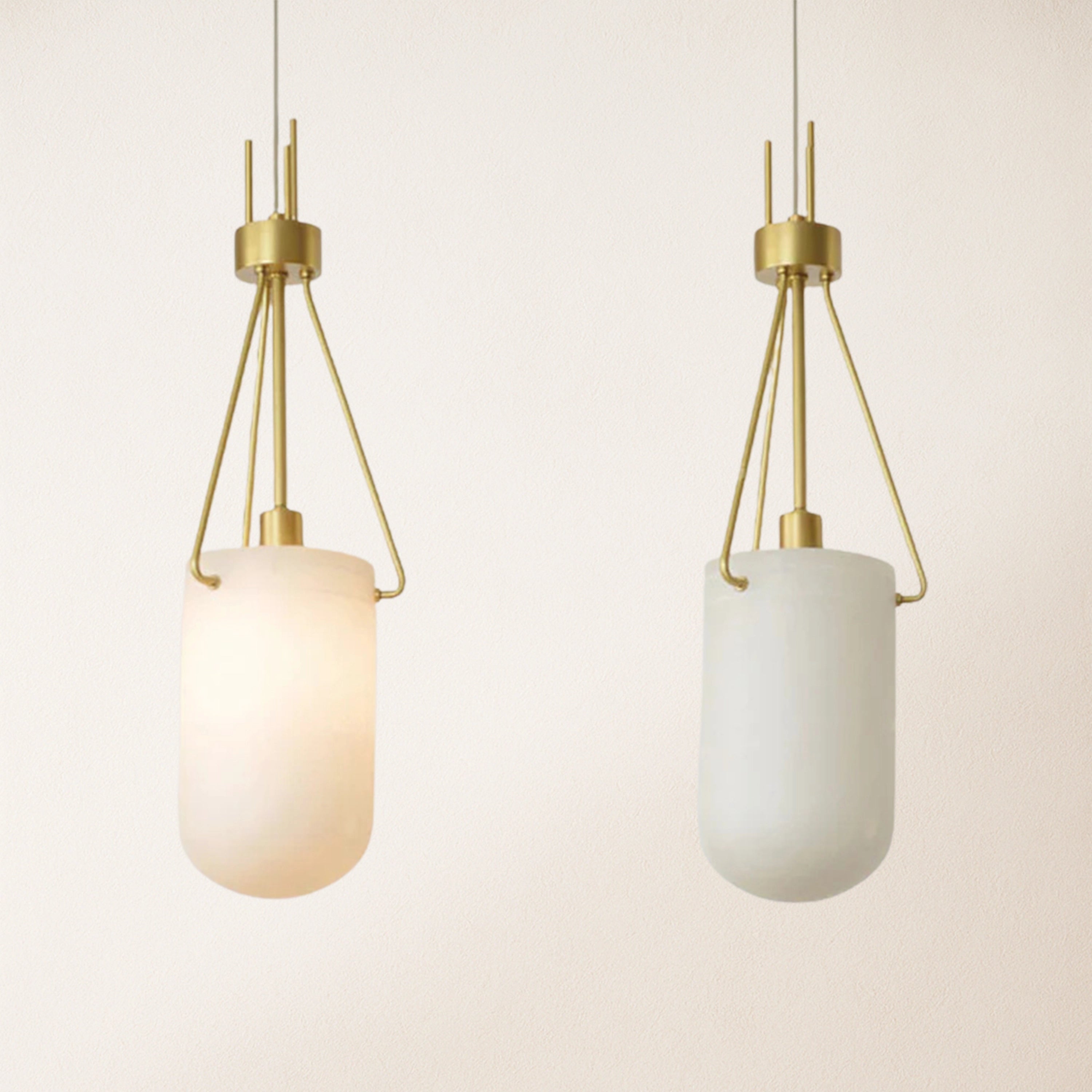 Dadaly Lottia Alabaster Small Art Pendant Light 18cm D