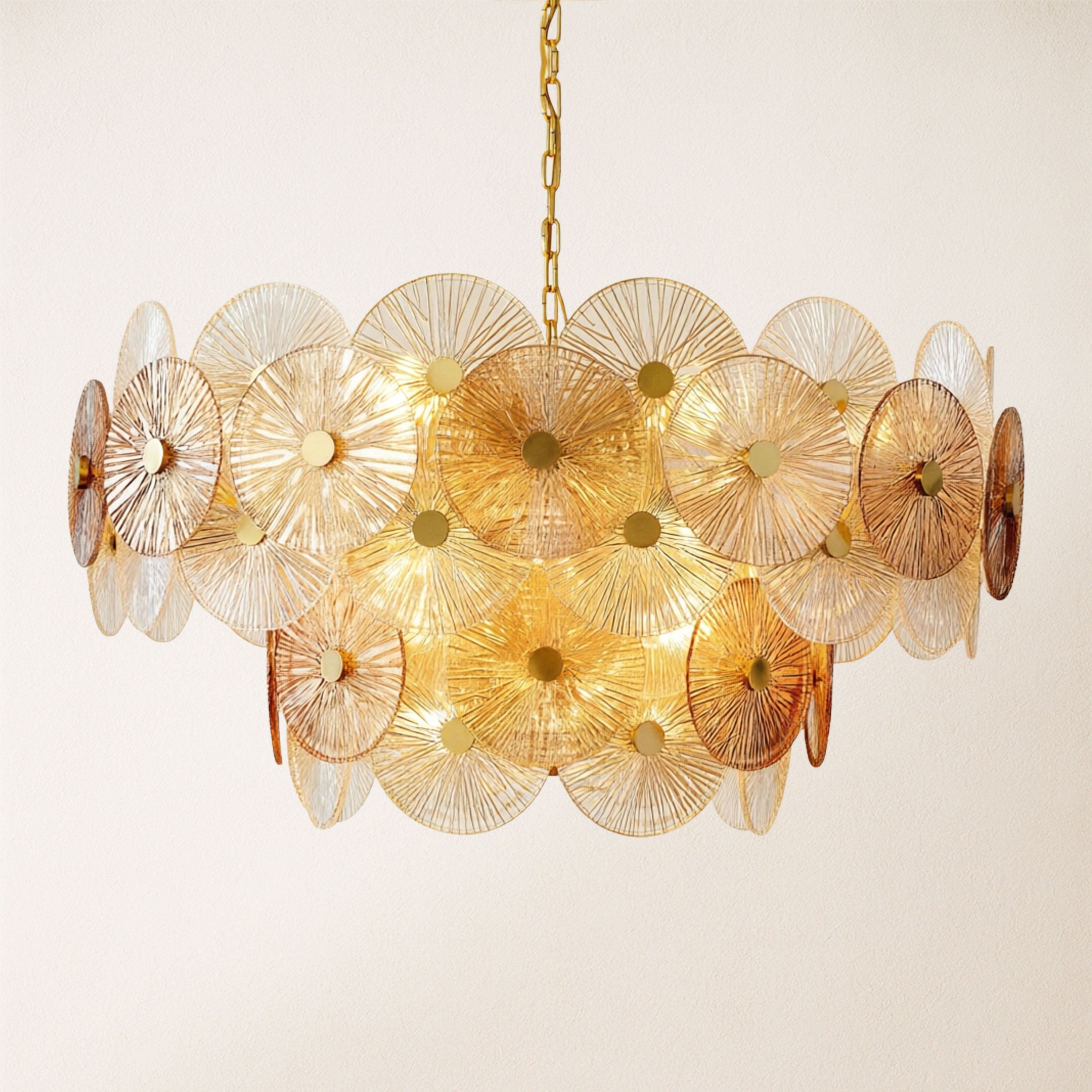 Axiora Glass Round Chandelier