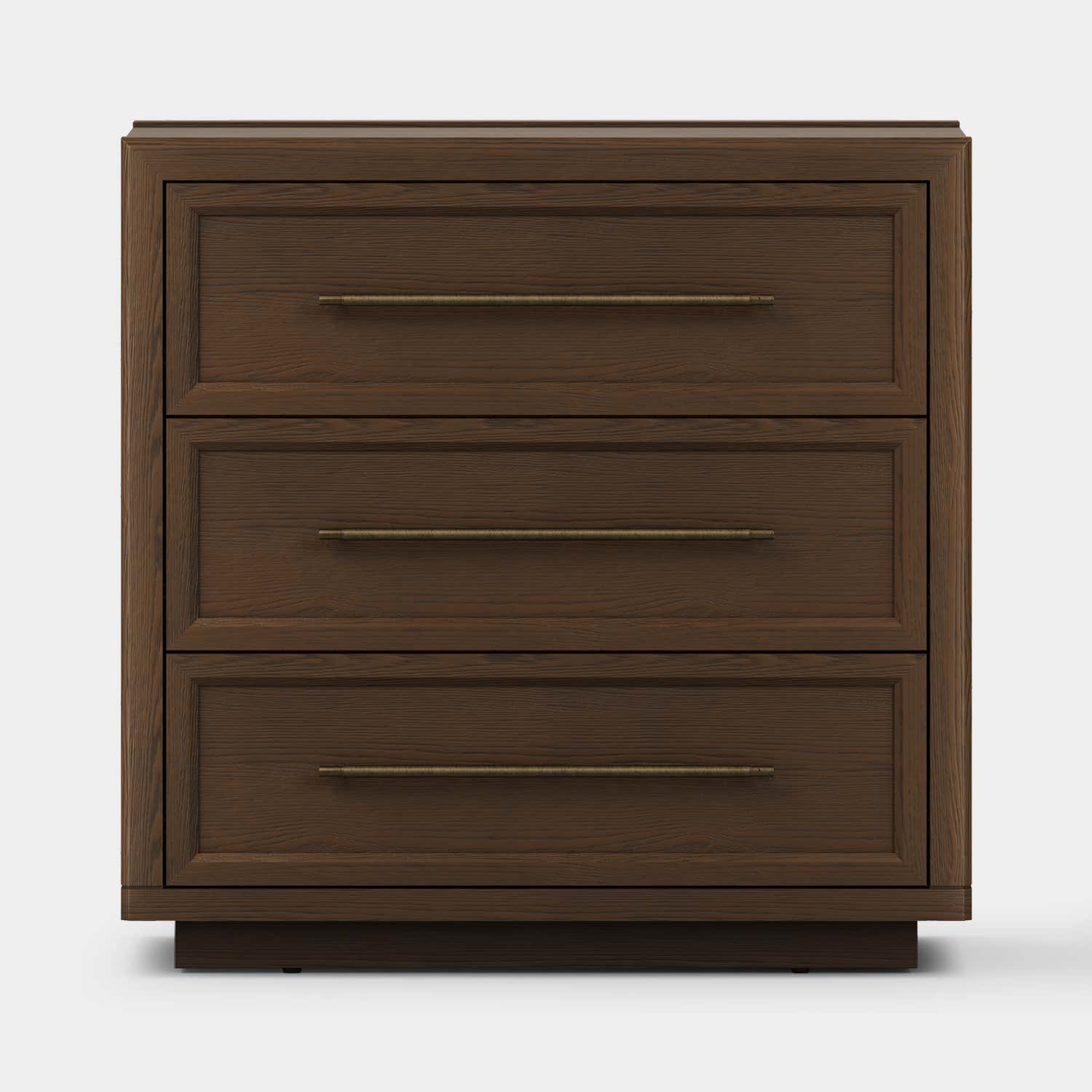 Alvar 32″ Oak 3-Drawer Chest
