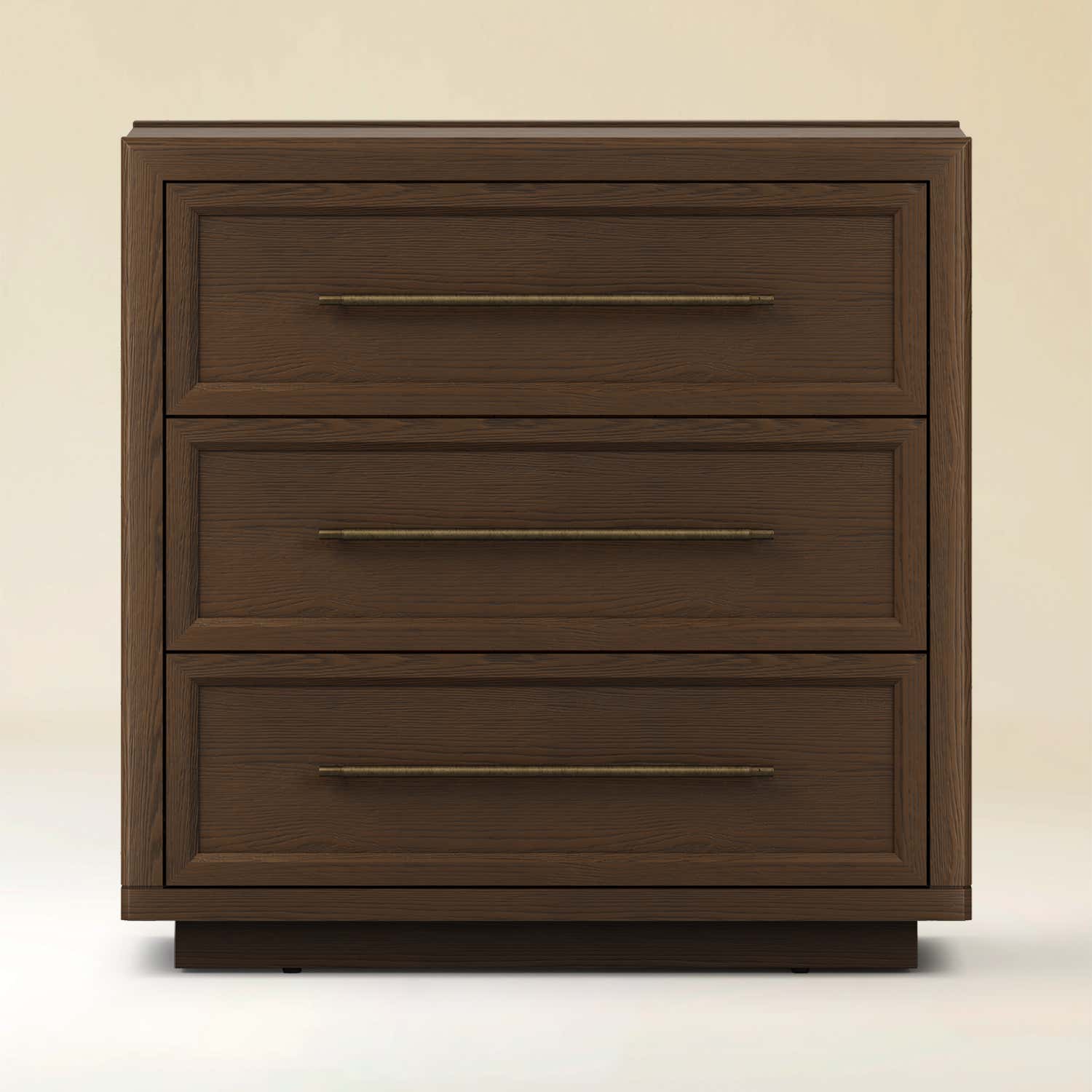 Alvar 32″ Oak 3-Drawer Chest