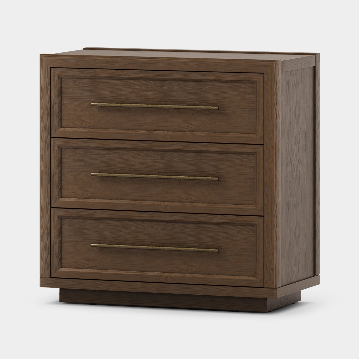 Alvar 32″ Oak 3-Drawer Chest