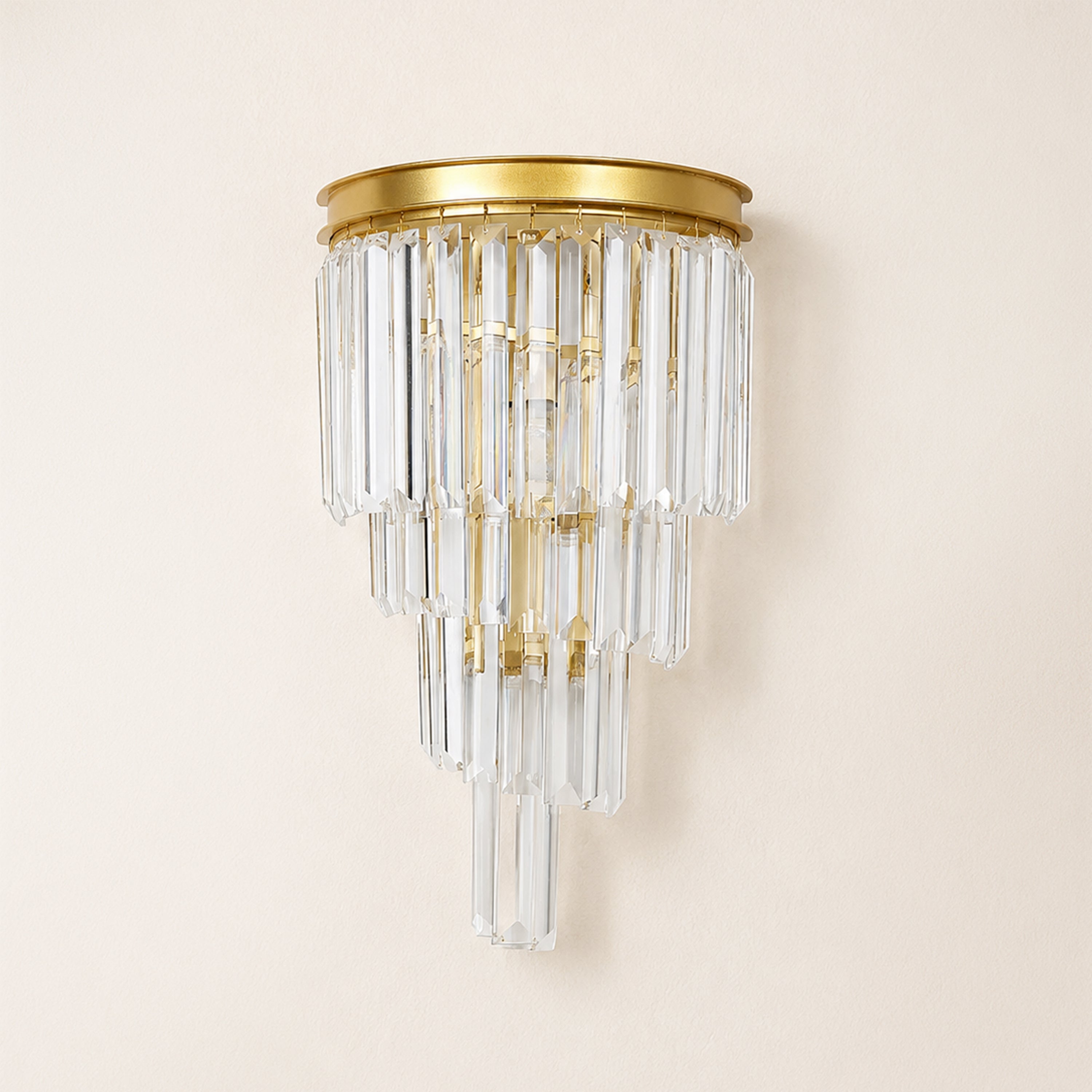 Oryana Crystal Icicle Wall Sconce 9.8"