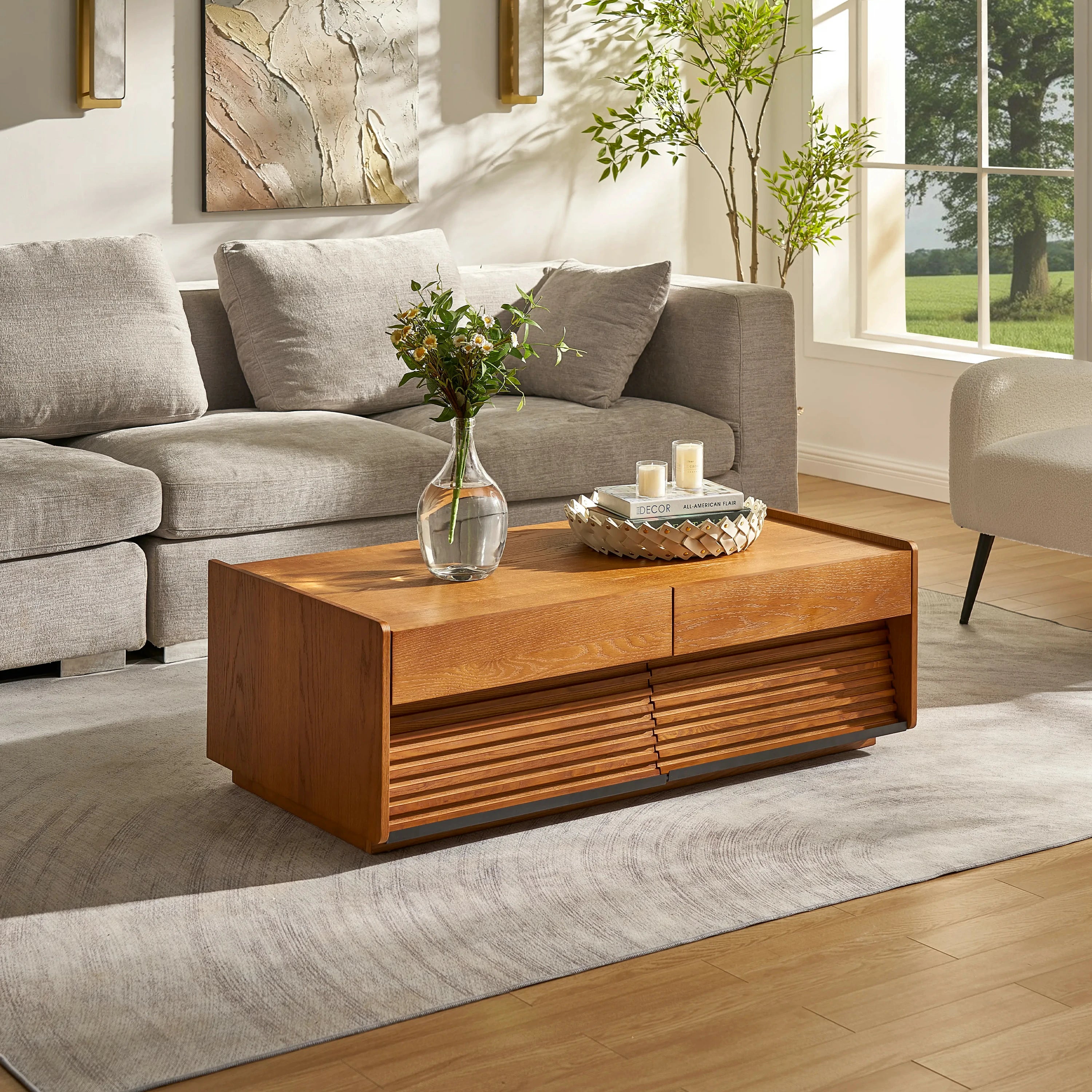 Devon Oak Coffee Table 47.24" W