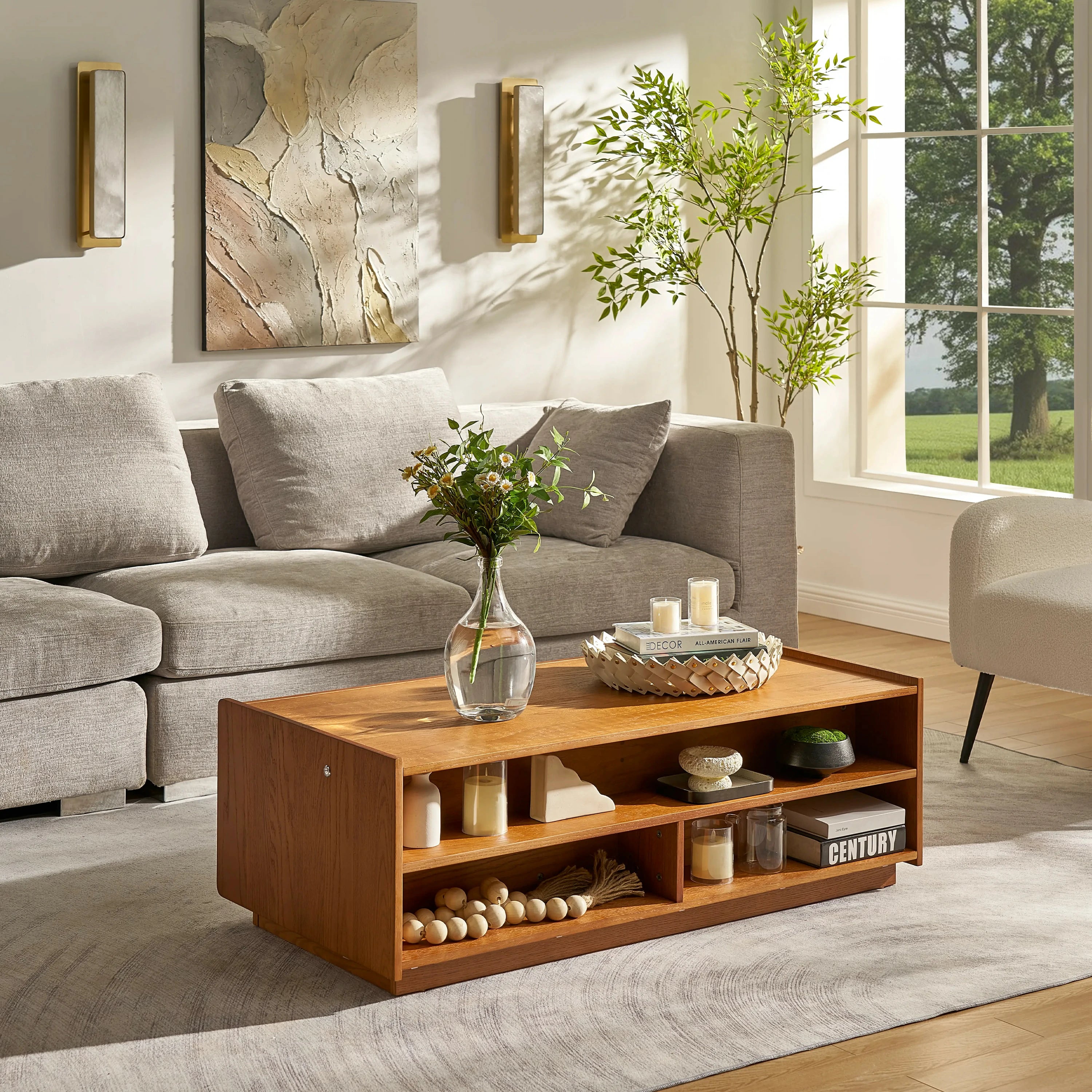 Devon Oak Coffee Table 47.24" W
