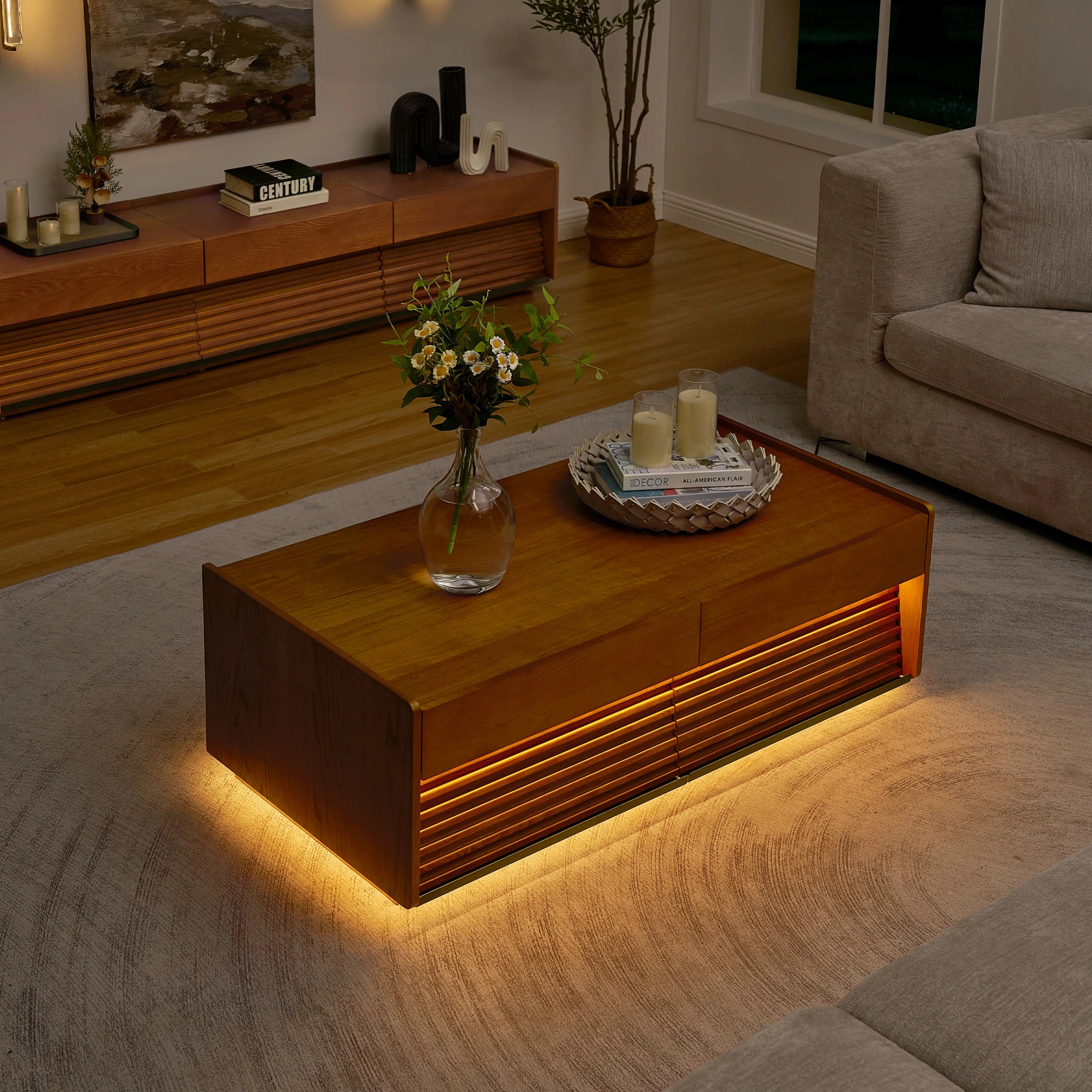 Devon Oak Coffee Table 47.24" W
