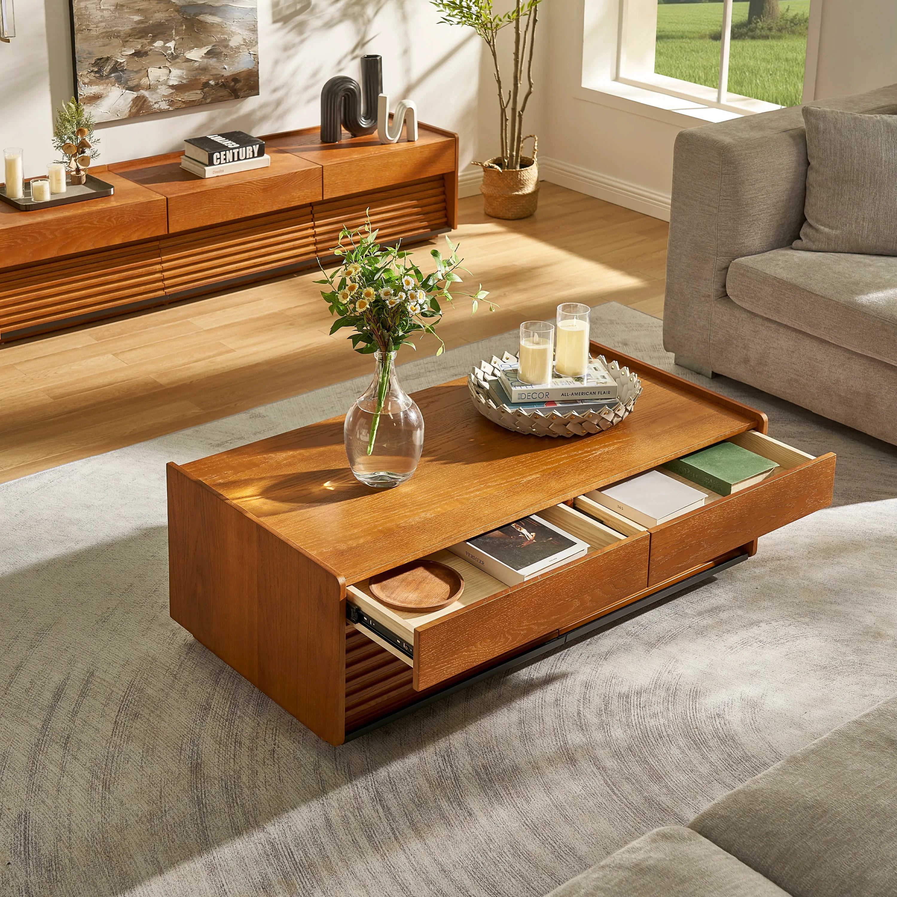 Devon Oak Coffee Table 47.24" W