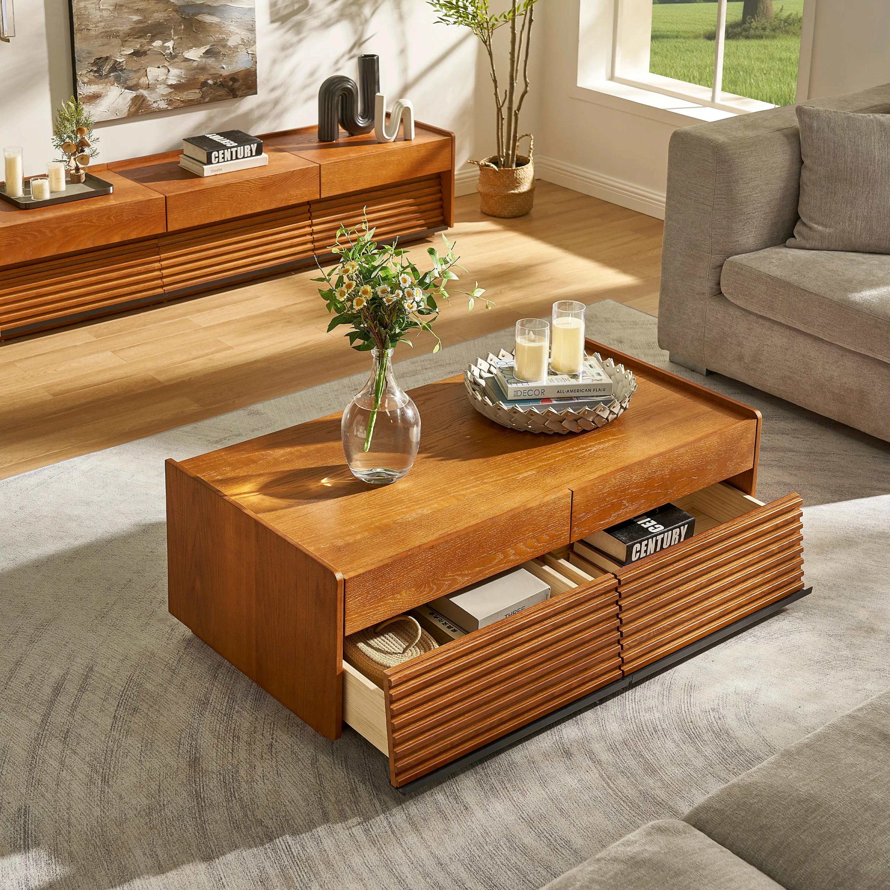 Devon Oak Coffee Table 47.24" W
