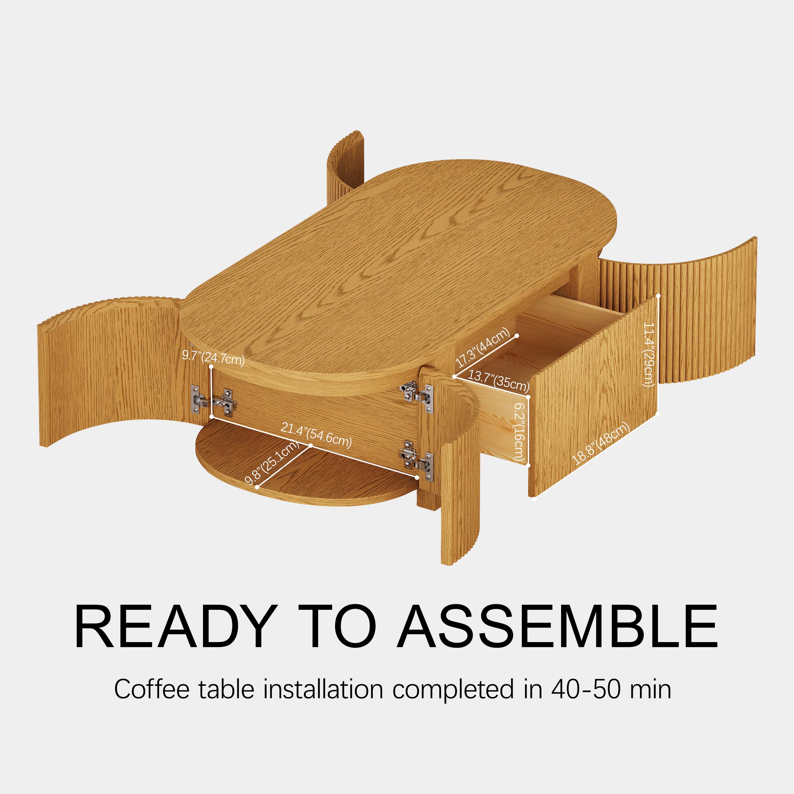 Sutton coffee table 47" W