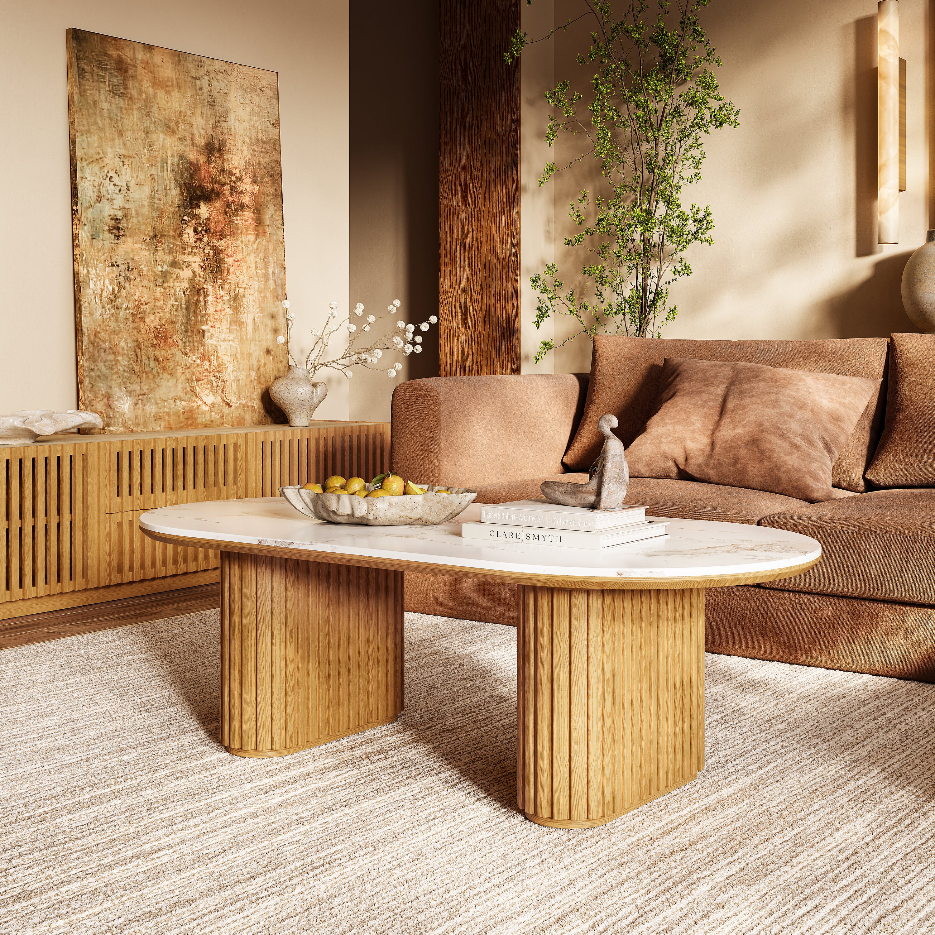 Emery Sintered Stone Coffee Table 120cm W