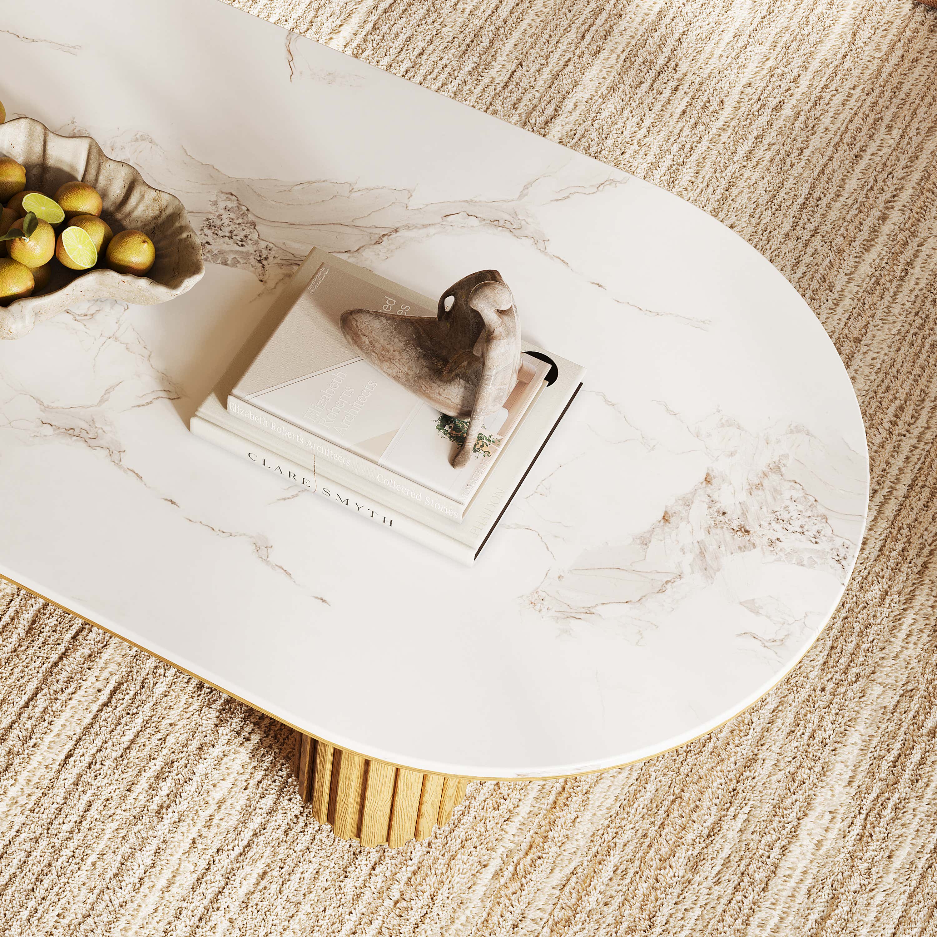 Emery Sintered Stone Coffee Table 120cm W