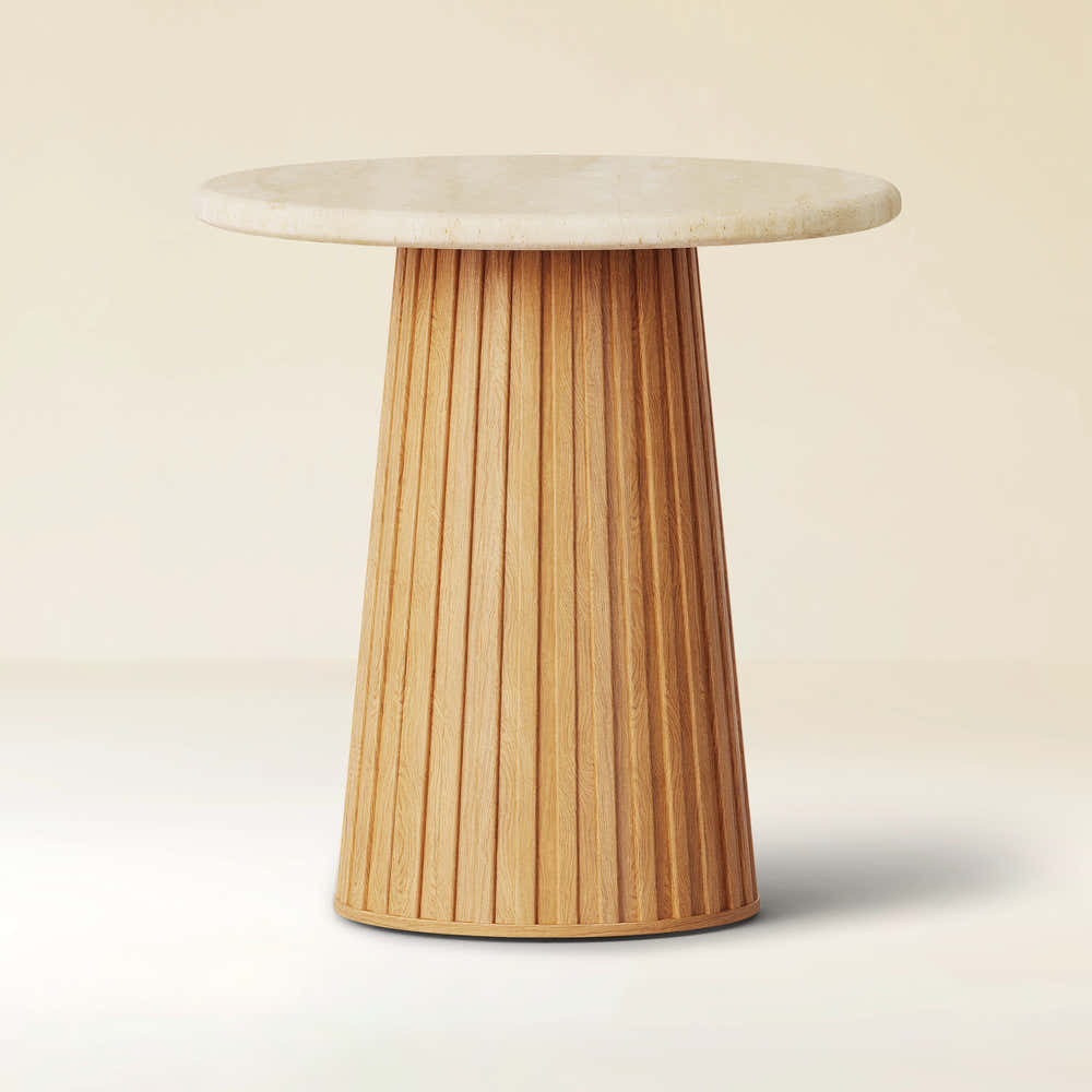 Emery Sintered Stone Side Table 50cm W