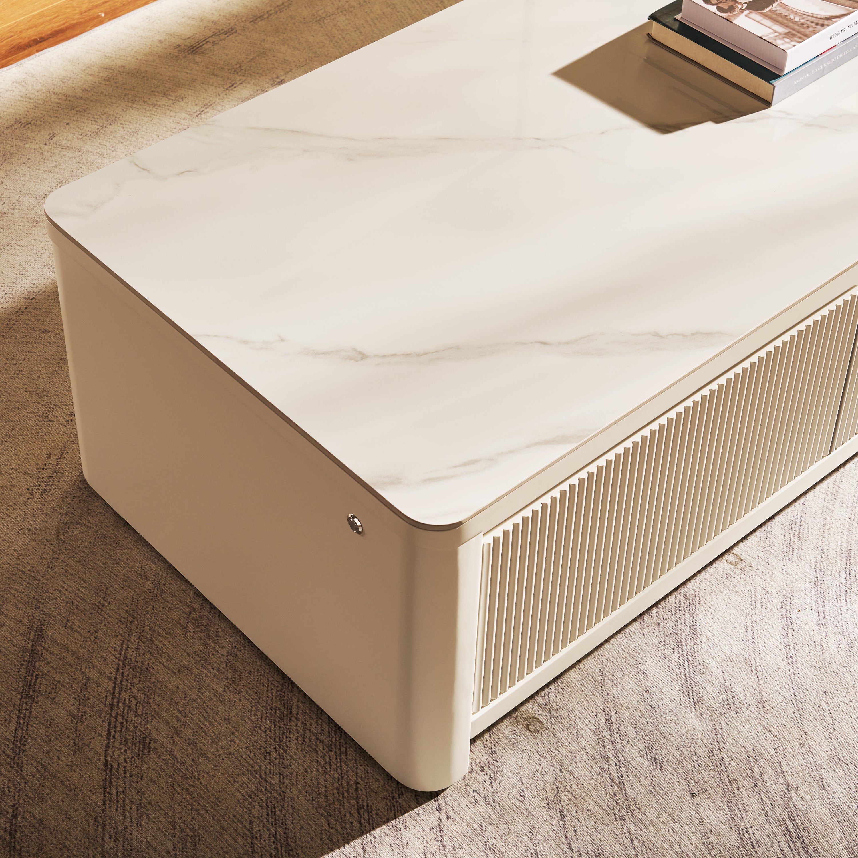 Celia Burnt Stone Coffee Table 120cm