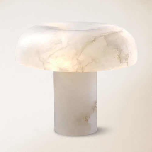 Dadaly Modern Alabaster Mushroom Table Lamp 25cm H