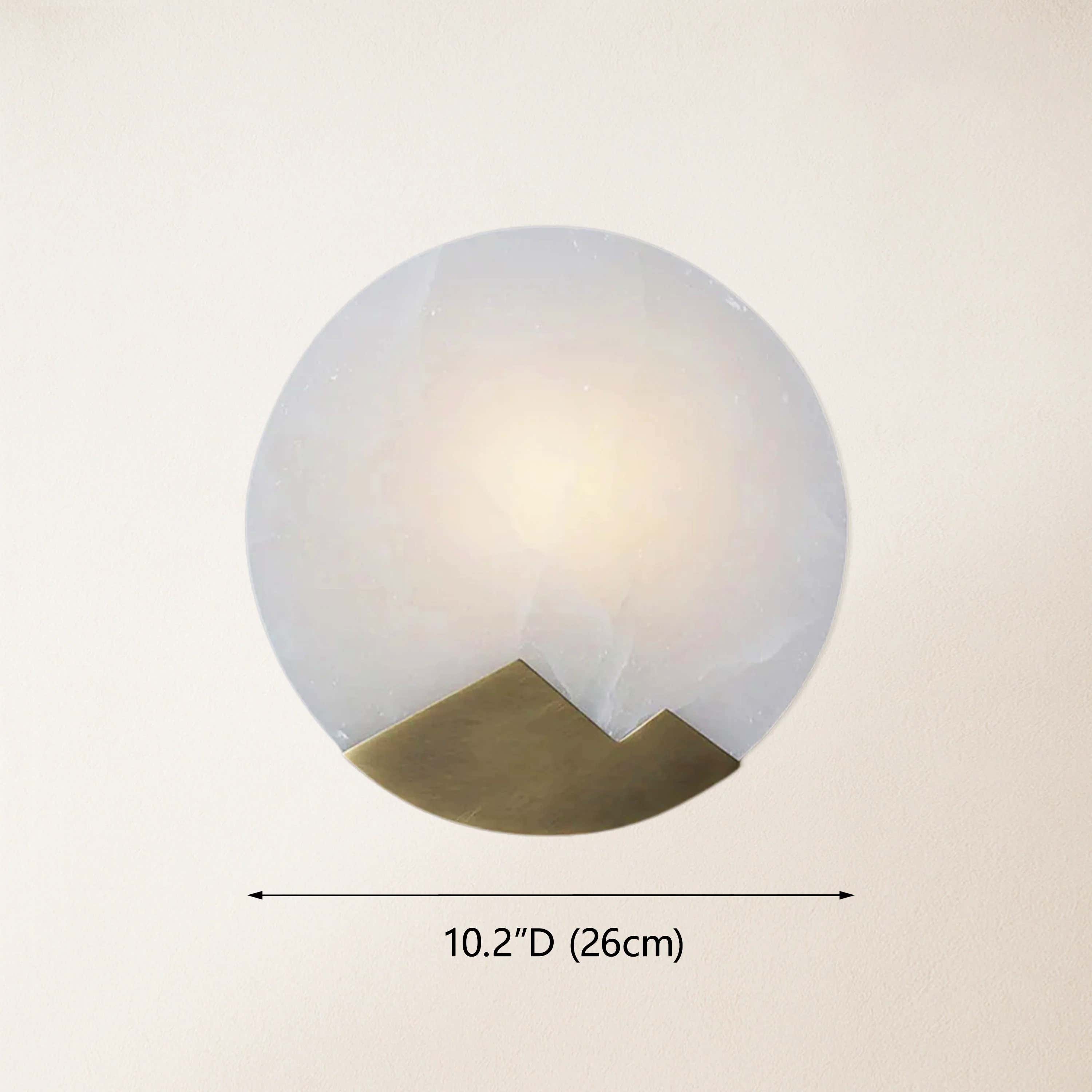 Egwent Alabaster Brass Sconce 26cm