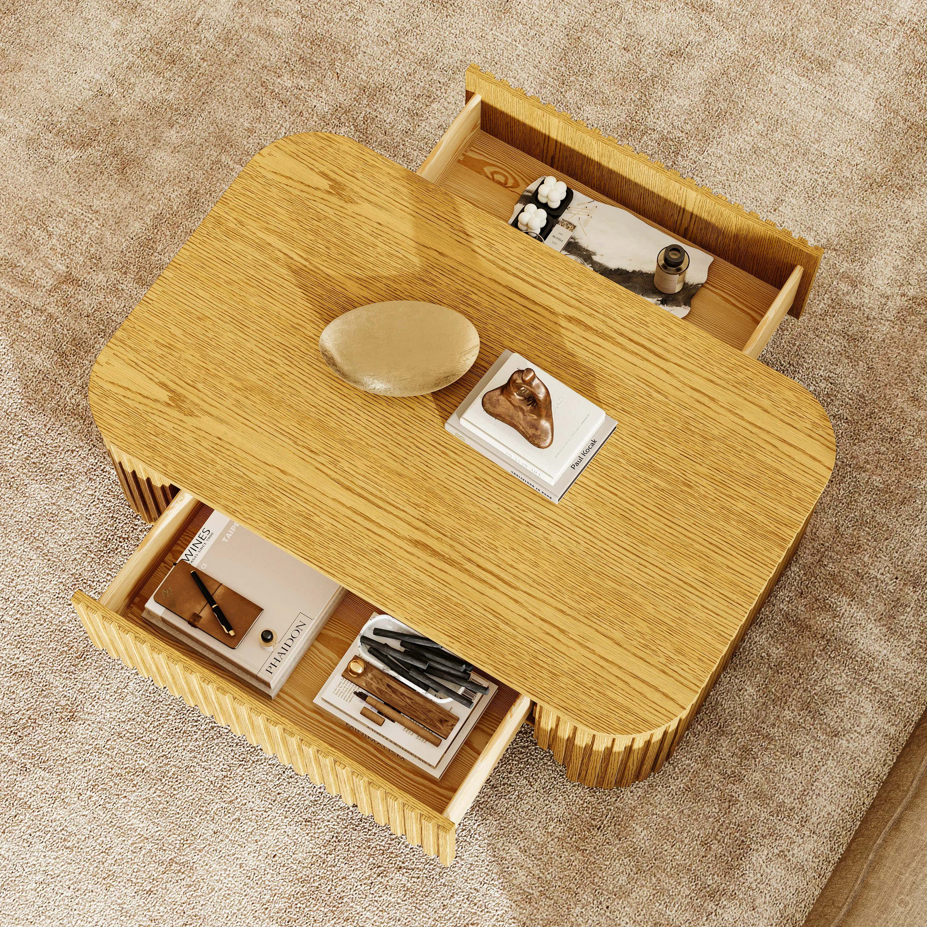 Elden Oak Coffee Table 48"W