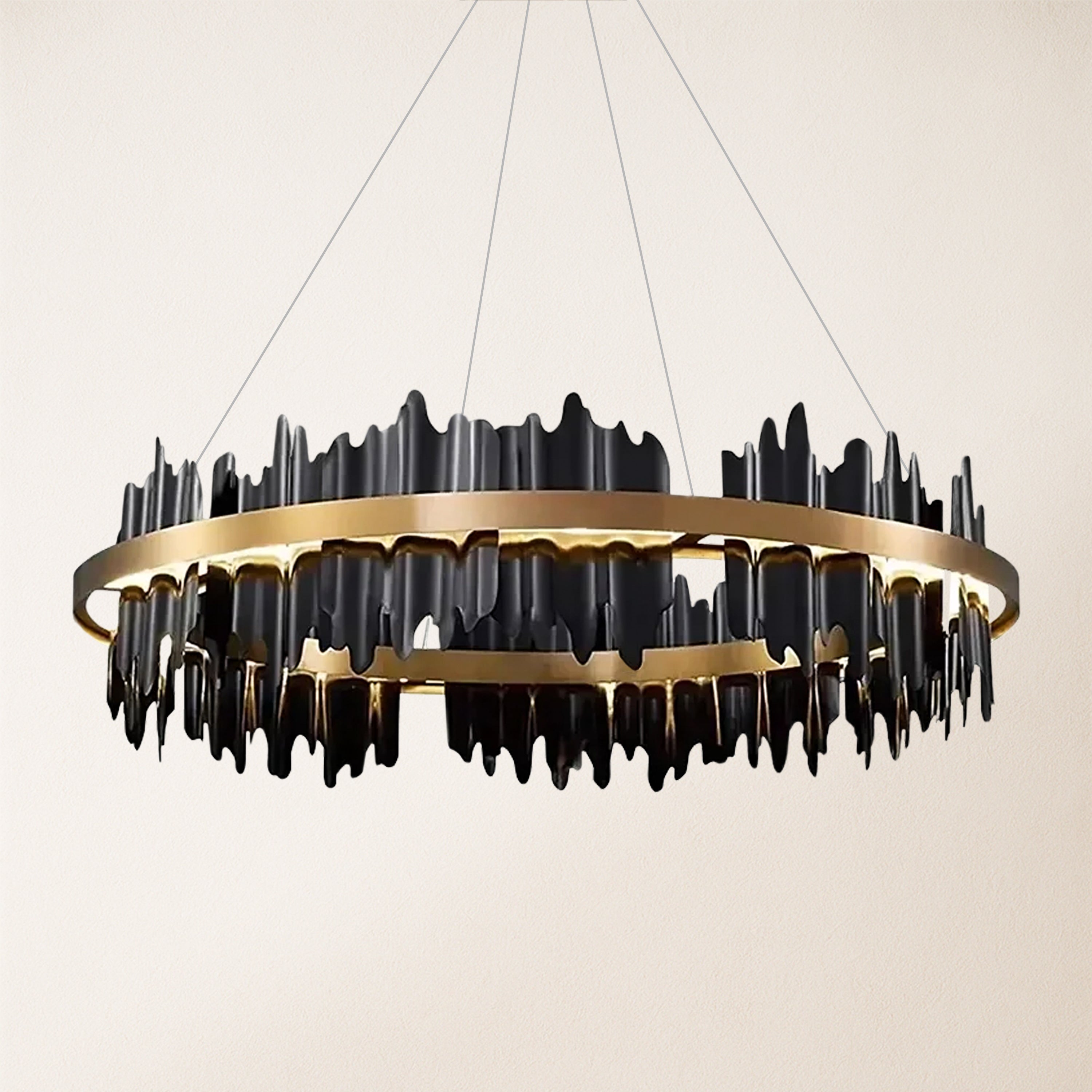 Arctira Metal Iceberg Round Chandelier 80cm D