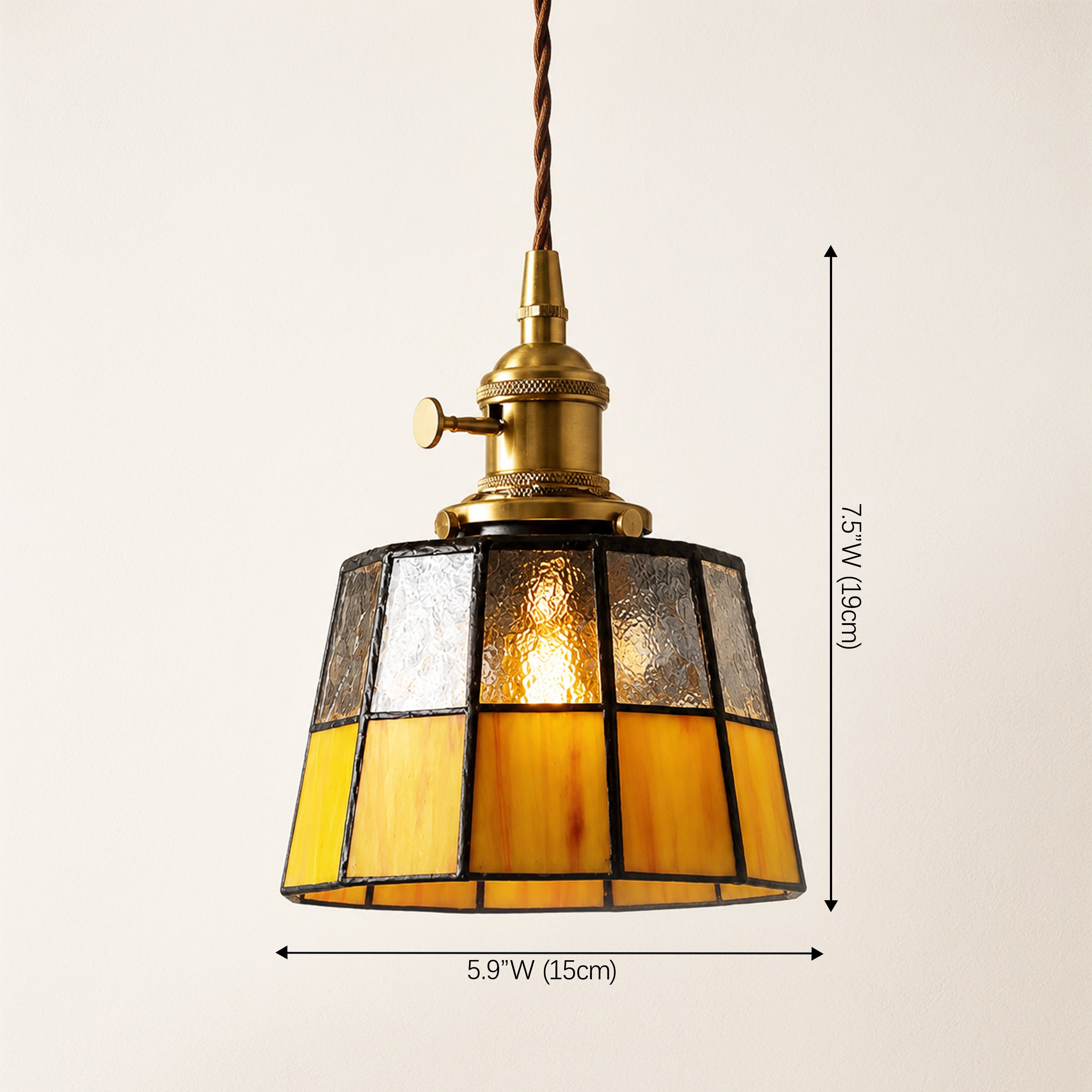 Karys Stained Glass Pendant Light